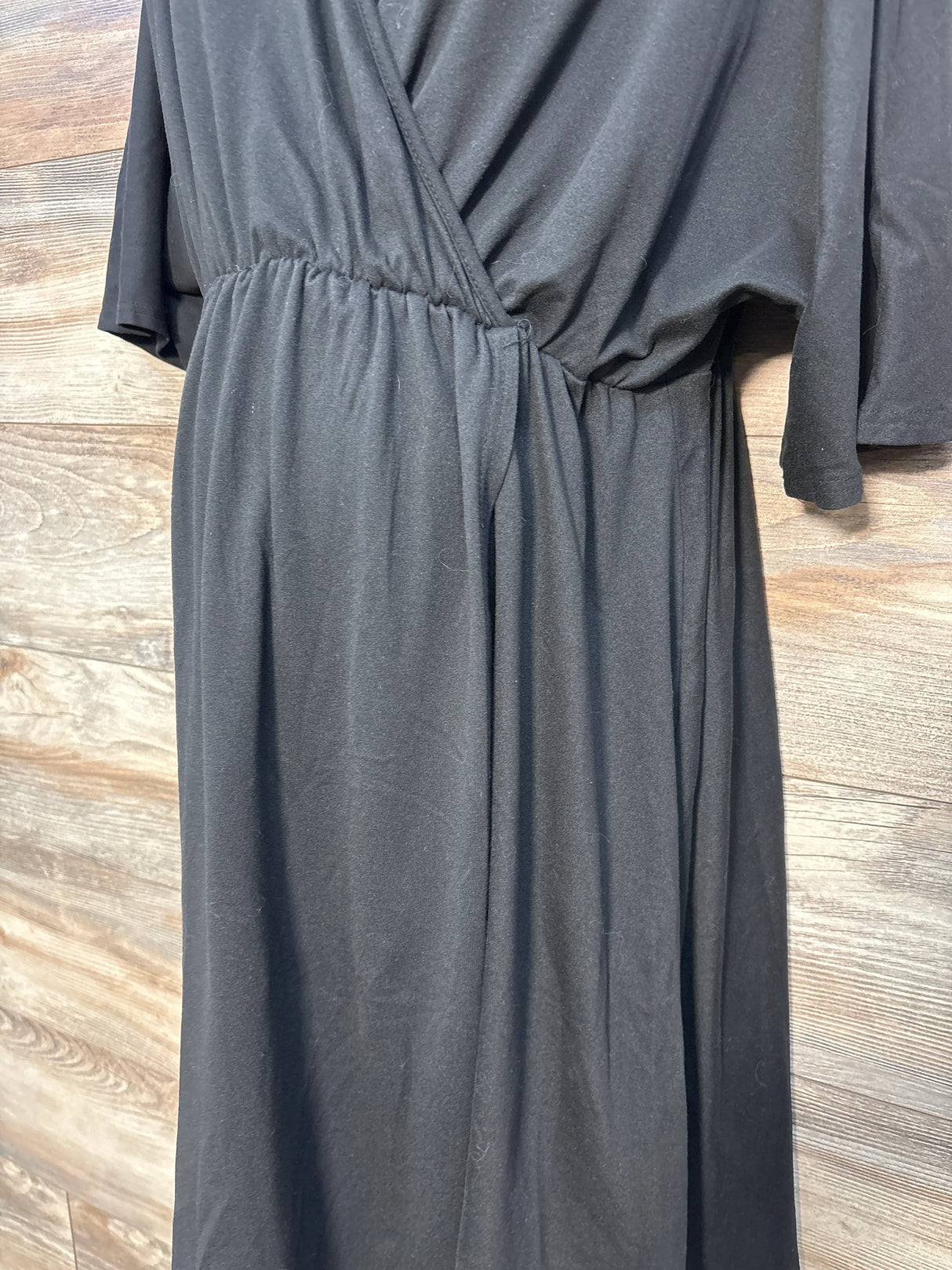 Ekouaer Maternity Dress Nursing Nightgown Black sz XL