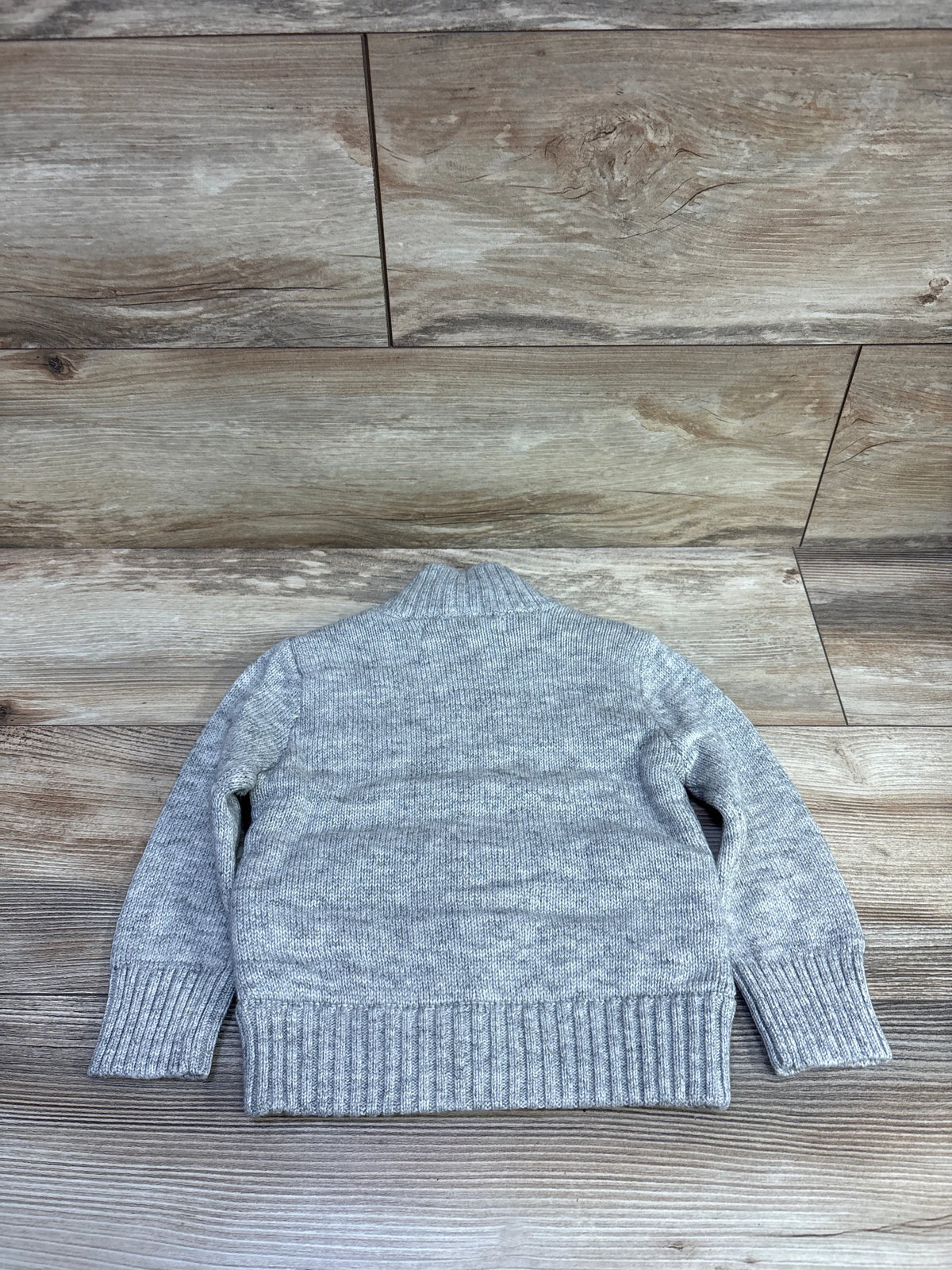 NEW Cohesive & Co Sherpa Lined Flannel Zip-Up Sweater Grey sz 18m