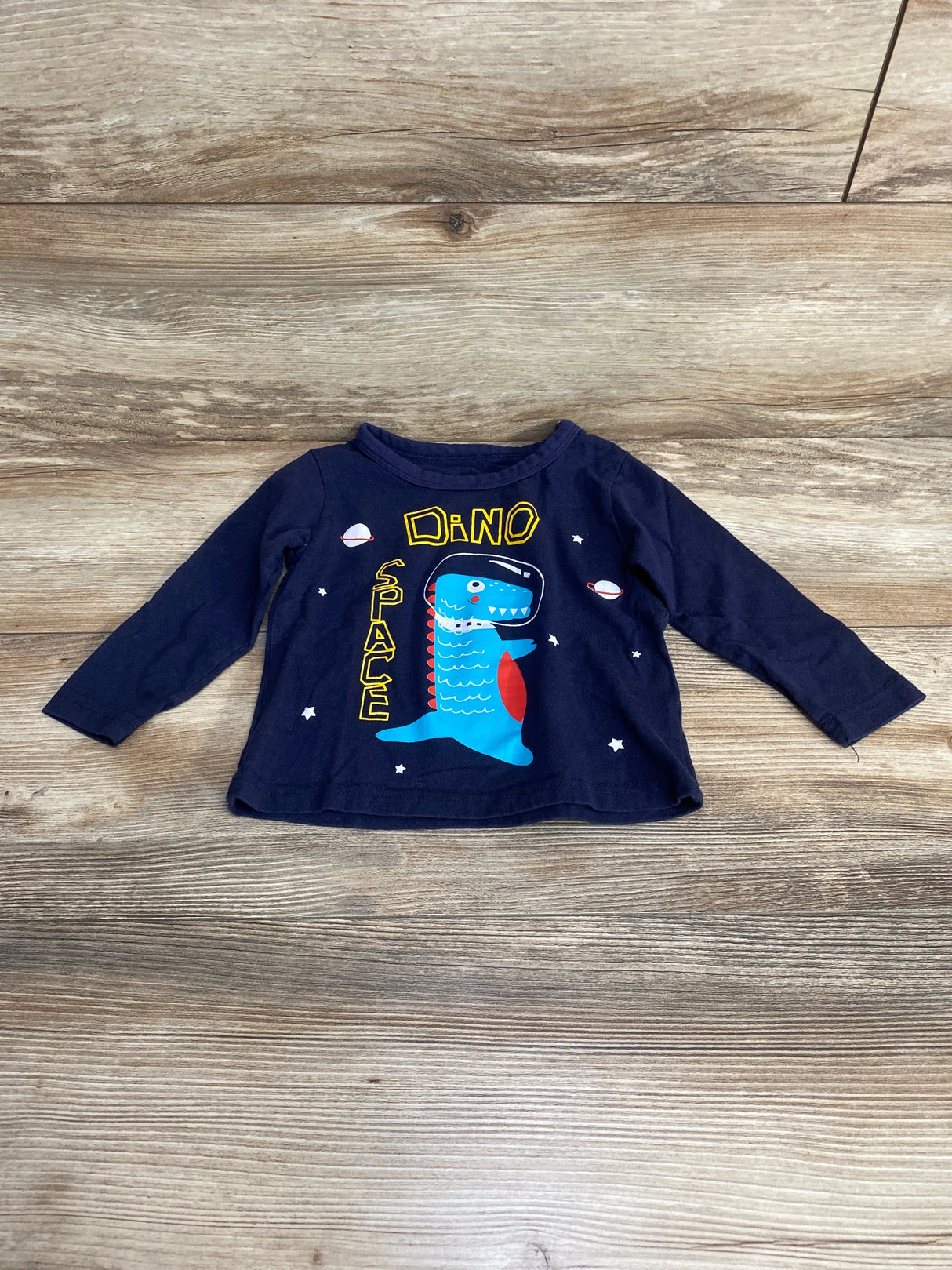 Space Dino Shirt Navy sz 2T - Me n Mommy To Be