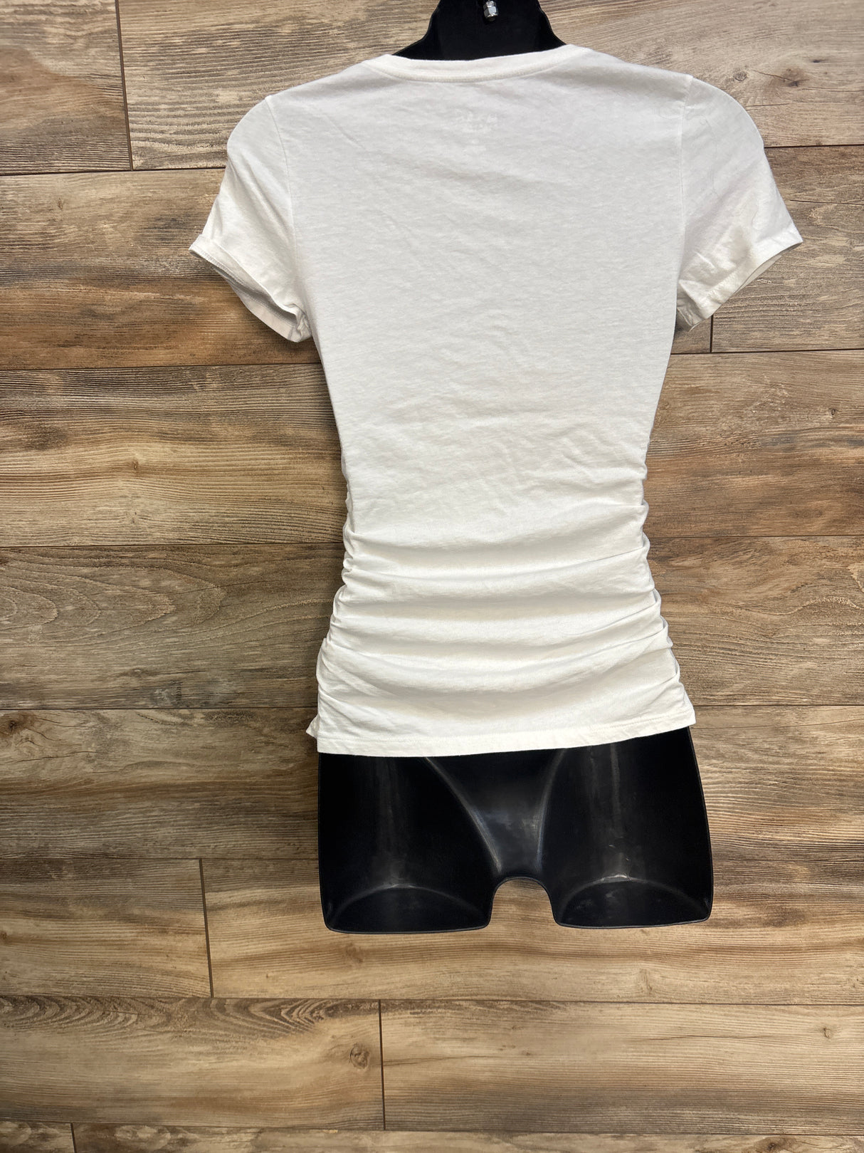 Isabel Maternity Ruched V-Neck Shirt White sz XS