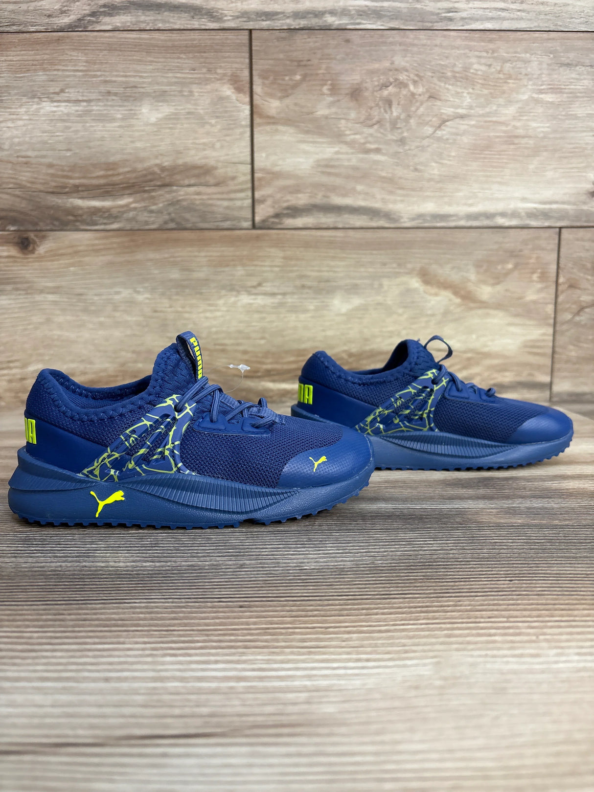 NWOT Puma Pacer Future Scribble Slip On Sneakers, Blue sz 10c