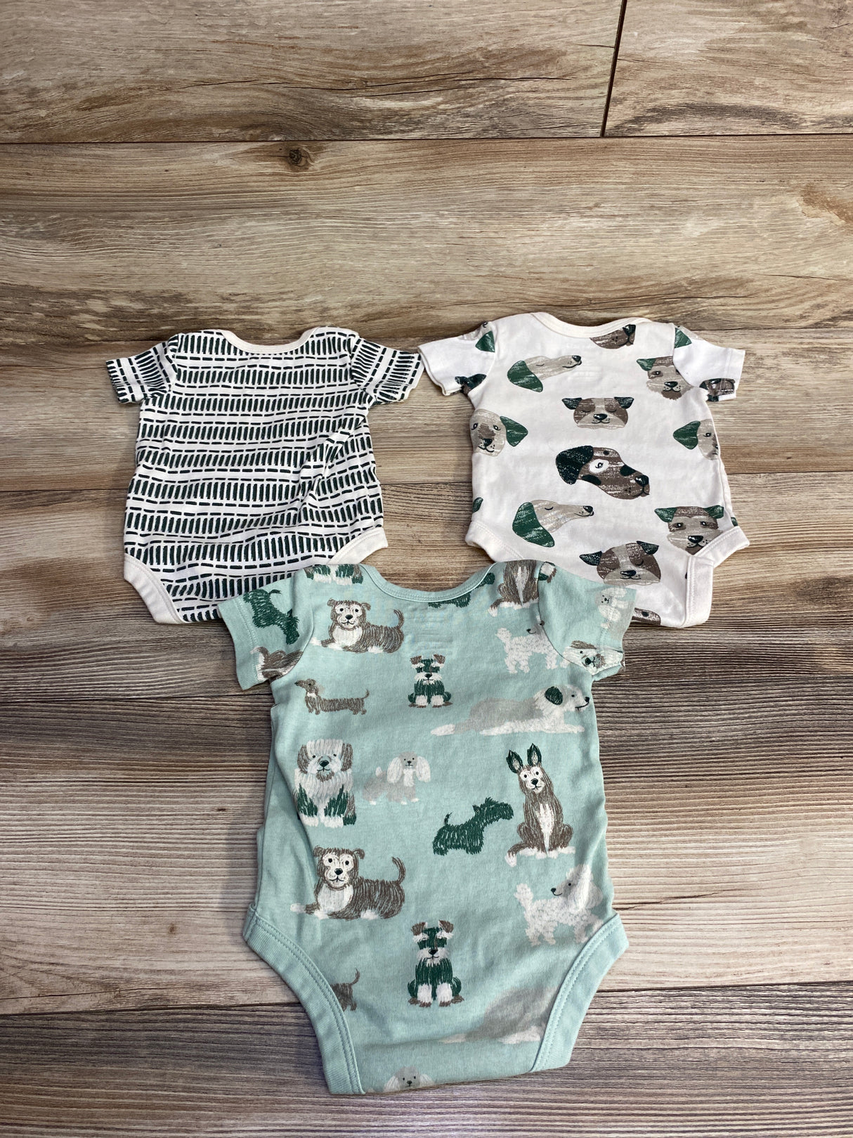 Member's Mark 3pc Dog Bodysuit Set Mint sz 3m