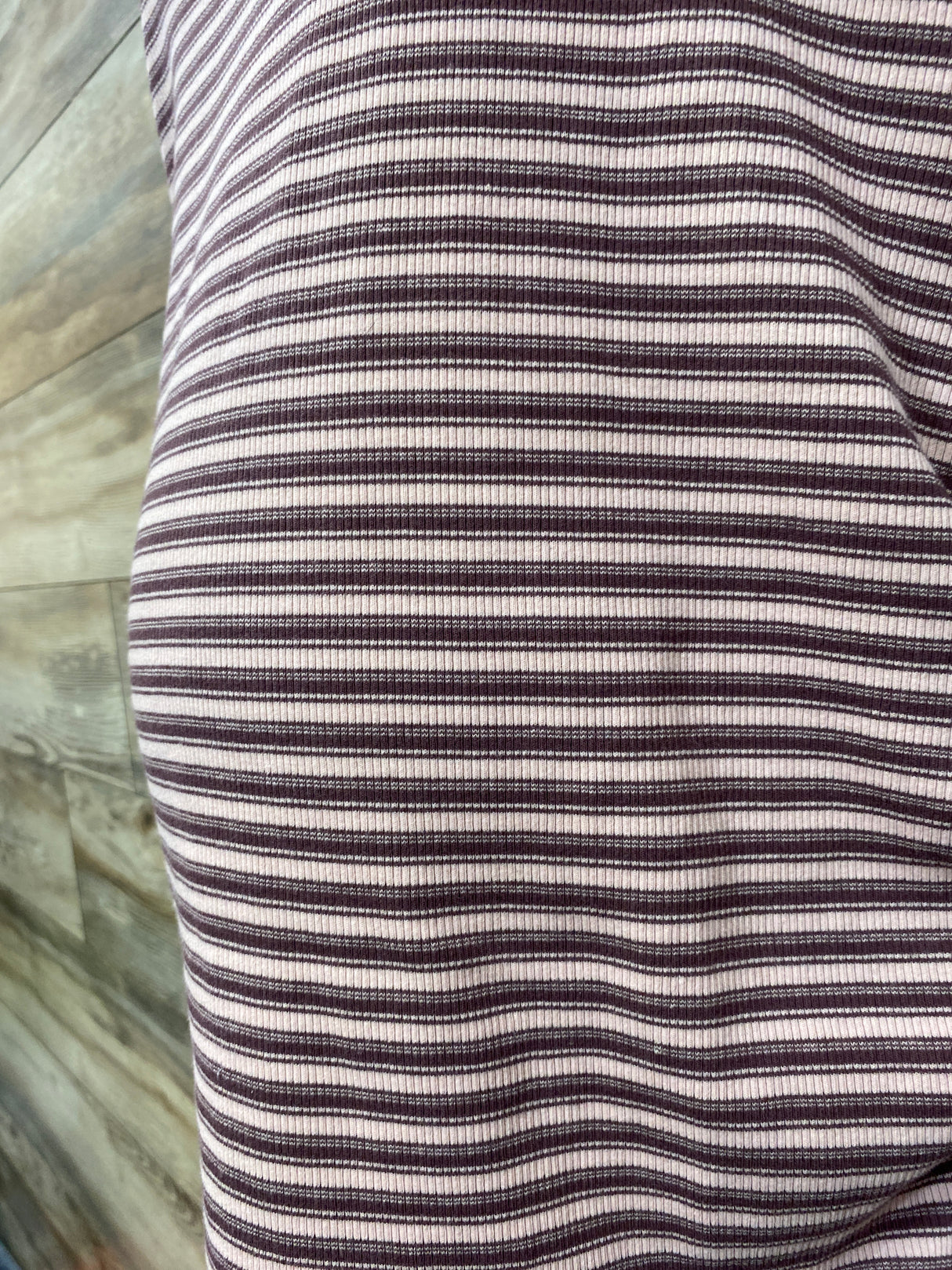 Sonoma Striped Shirt Ribbed Shirt Pink sz Large