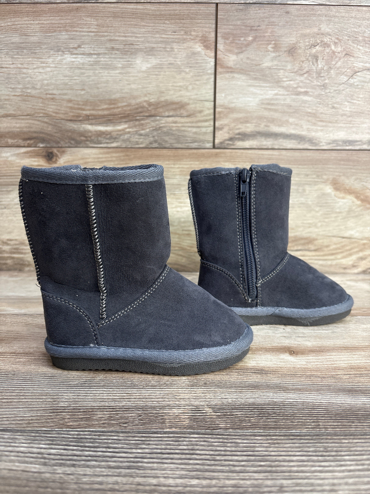 Harper Canyon Seude Tall Shearling Boots Grey sz 6c