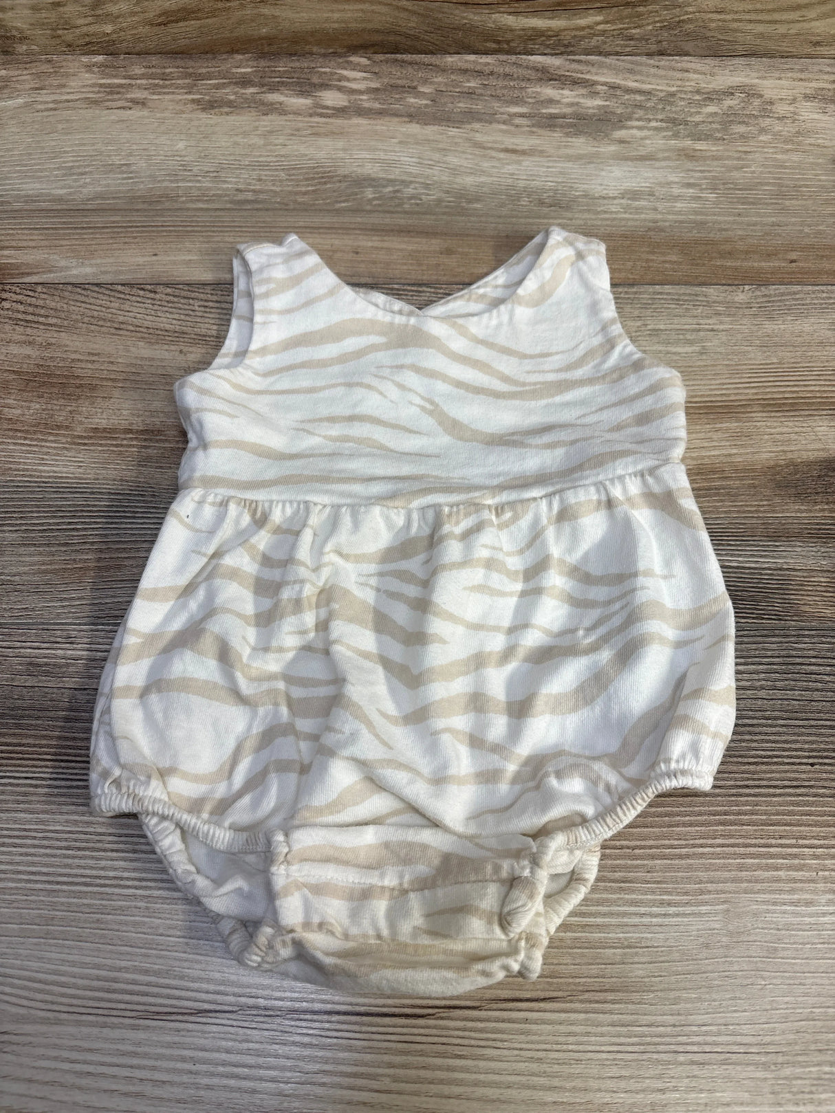 Baby Gap Organic Bubble Romper Beige sz 12-18m
