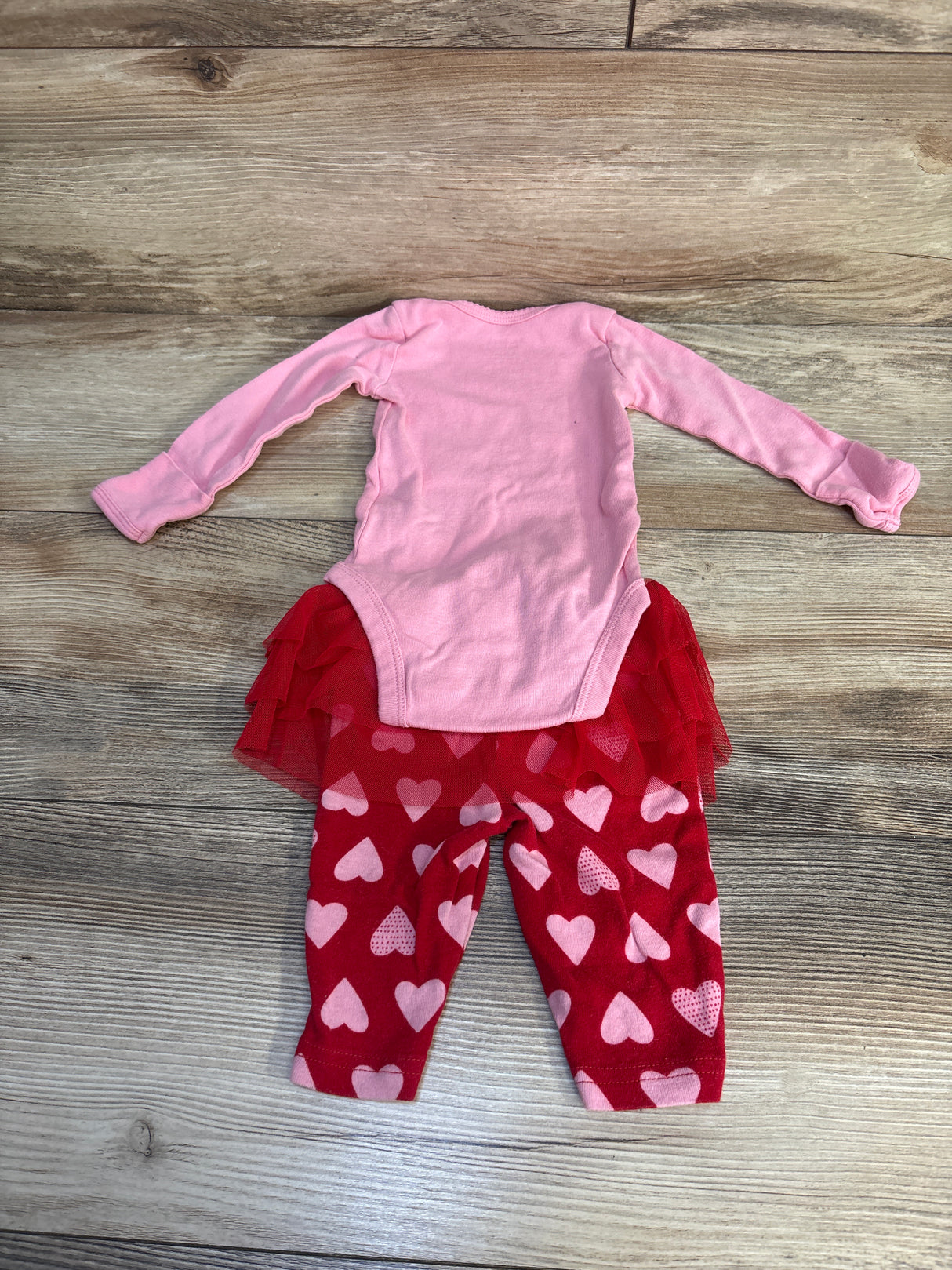 Child Of Mine 2pc Little Love Bodysuit Set Pink sz 0-3m