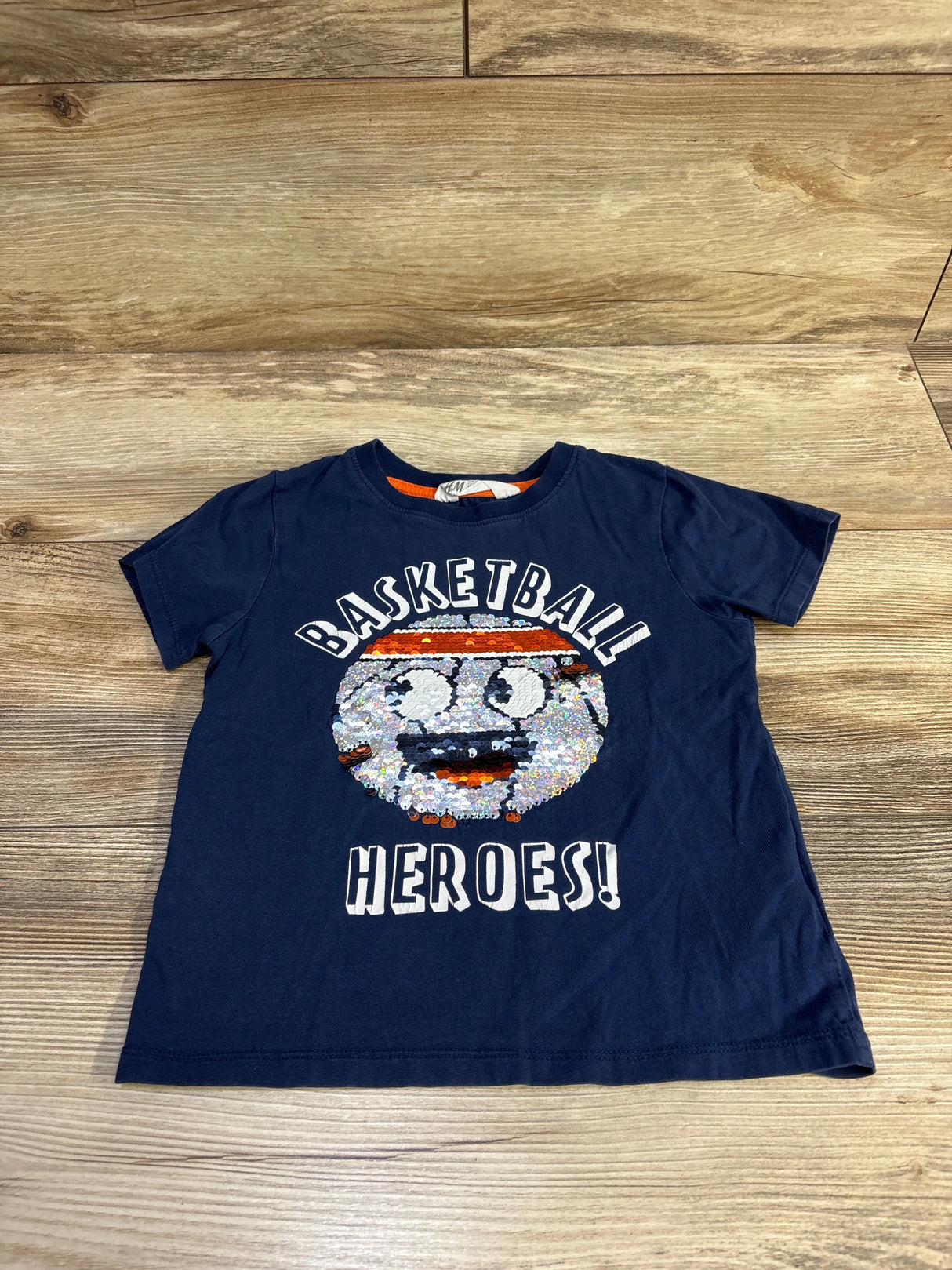 H&M Reversible Sequin Basketball Shirt Blue sz 4T