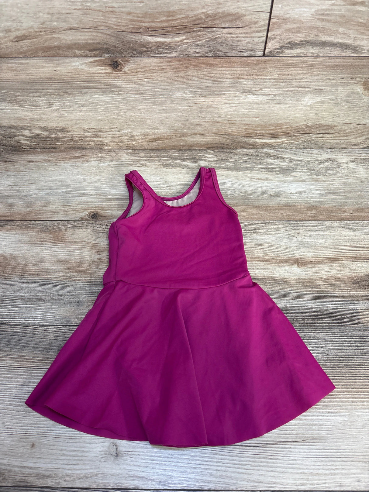 Weissman Skirted Tank Leotard Fuchsia sz XSC/4-5T