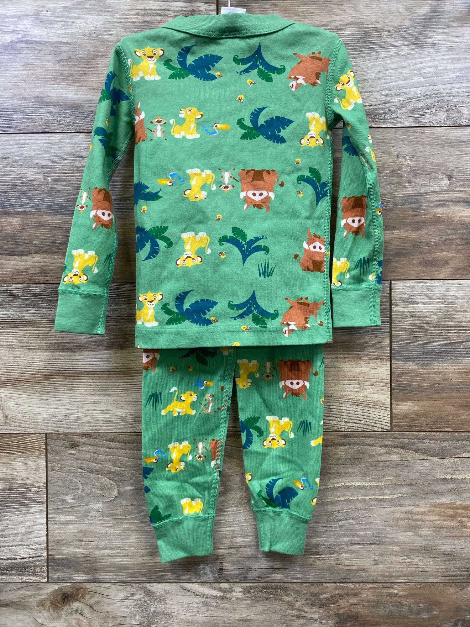 NEW Hanna Andersson x Disney Lion King 2pc Pajama Set Green sz 3T
