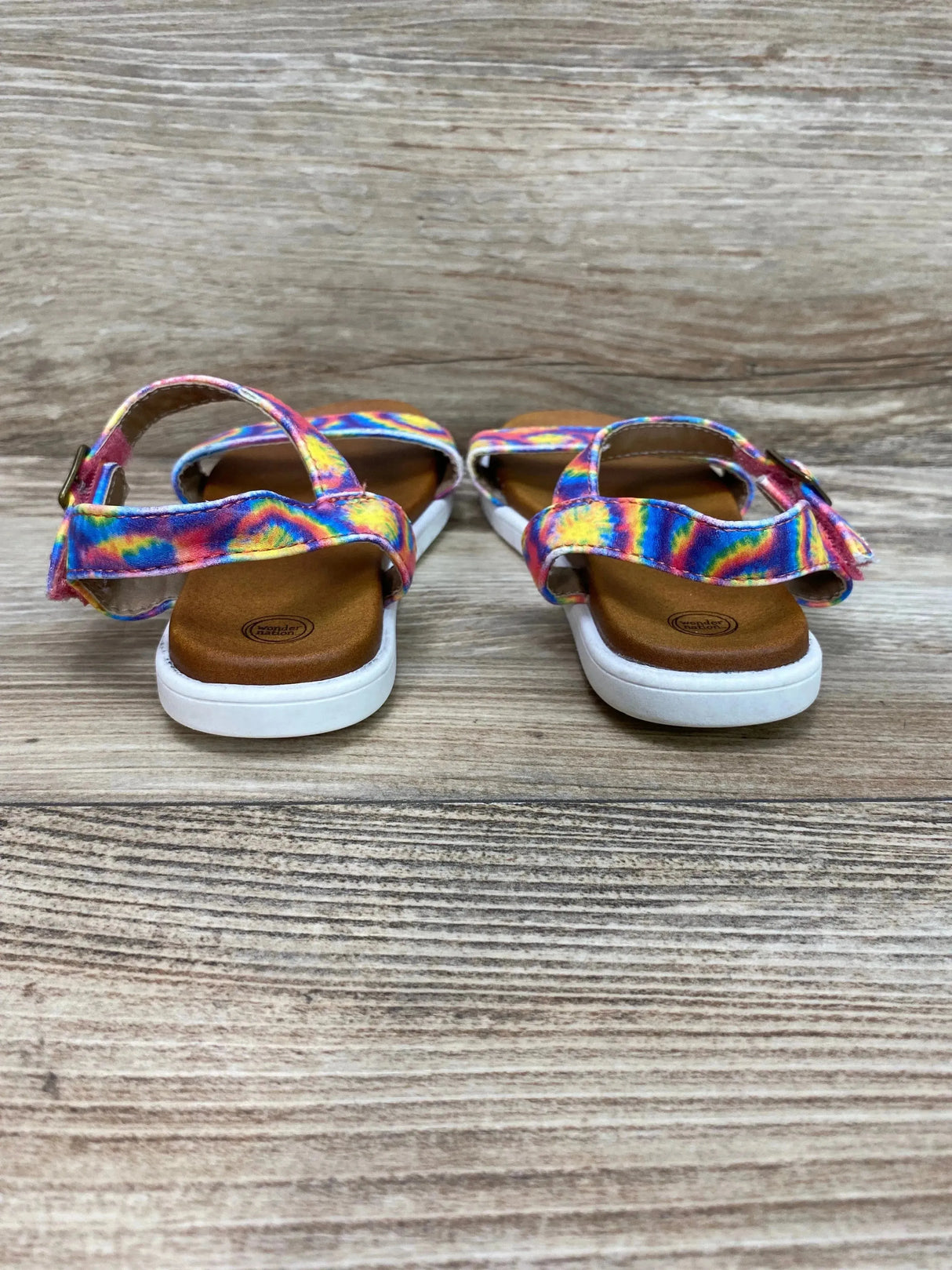 Wonder Nation Tie Dye Sandals Red sz 8c - Me n Mommy To Be