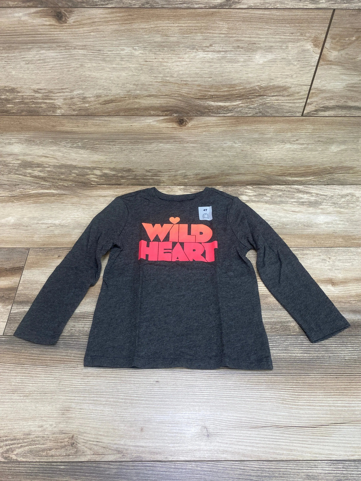 NEW Old Navy Wild Heart Grey Shirt sz 4T - Me n Mommy To Be