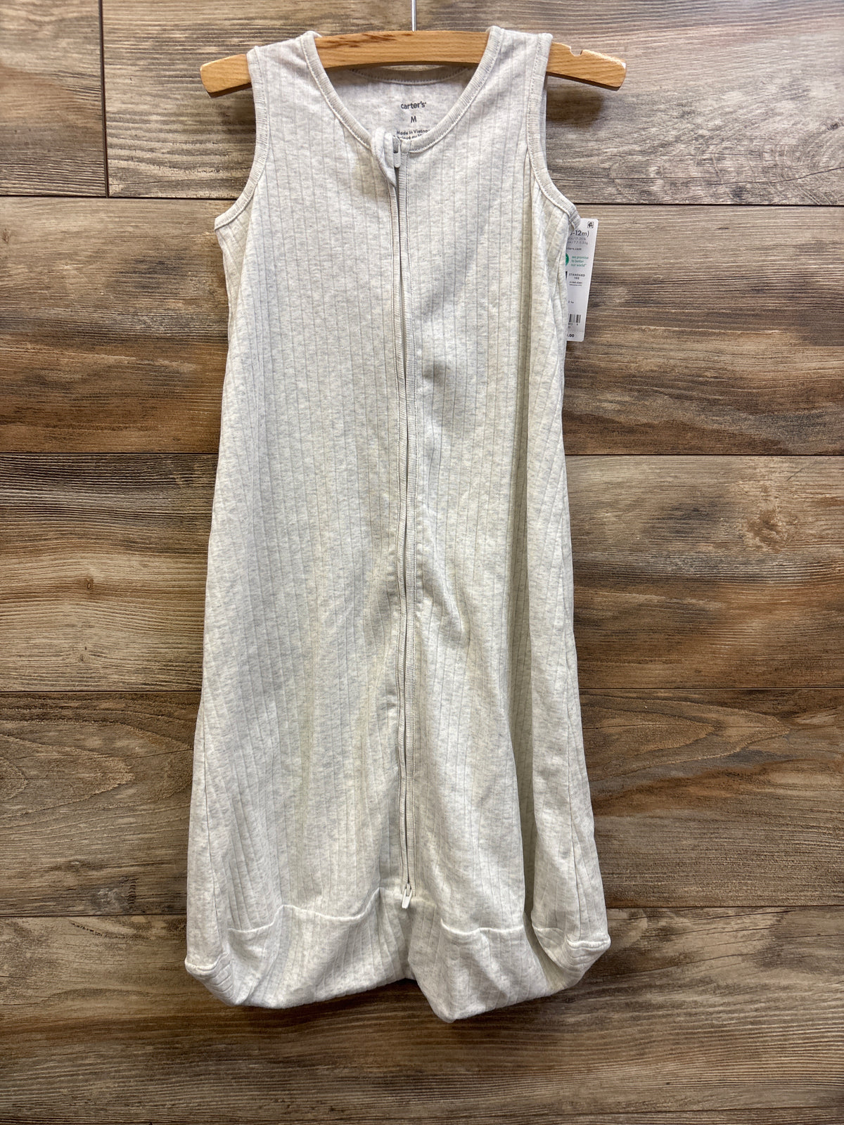 NEW Carter's Ribbed Sleep Sack Grey sz 6-12m
