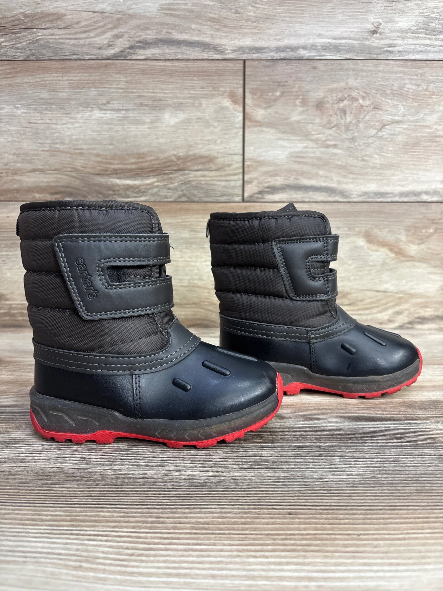 Carter's Light Up Snow Boots Grey sz 9c