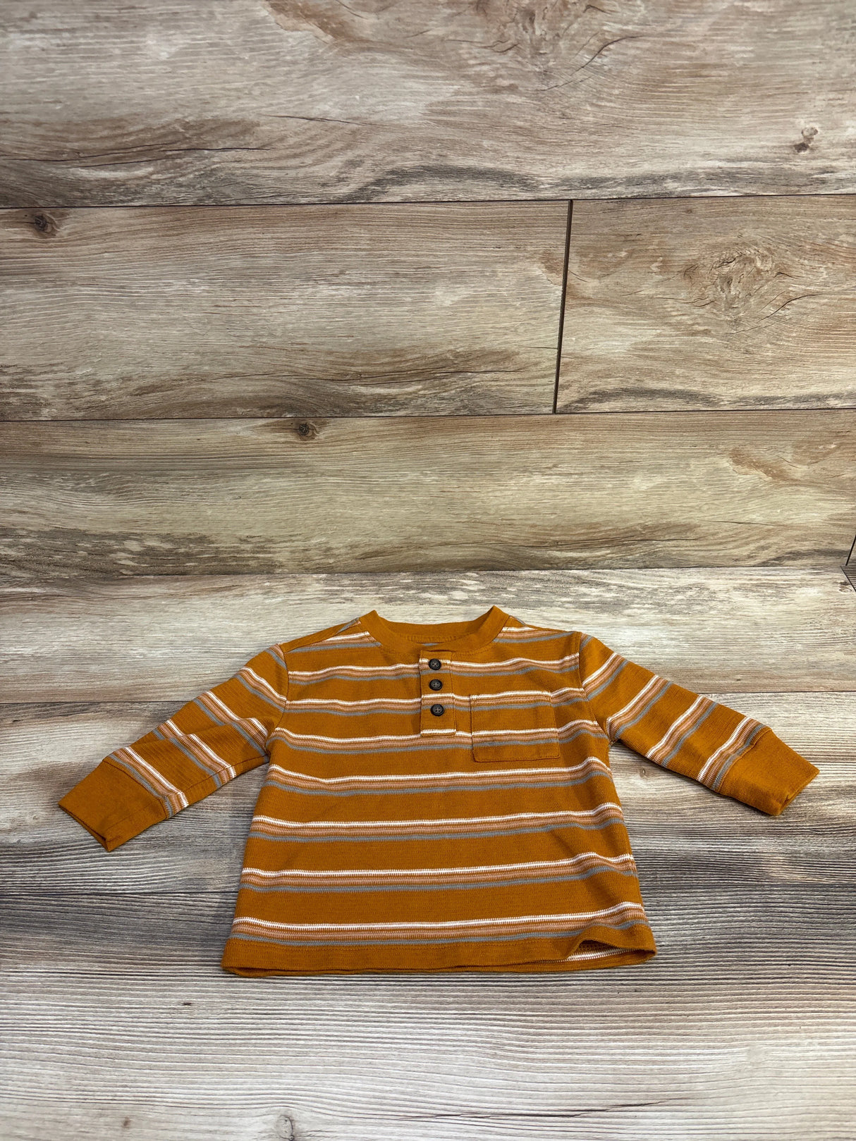 Cat & Jack Henley Shirt Yellow sz 12m