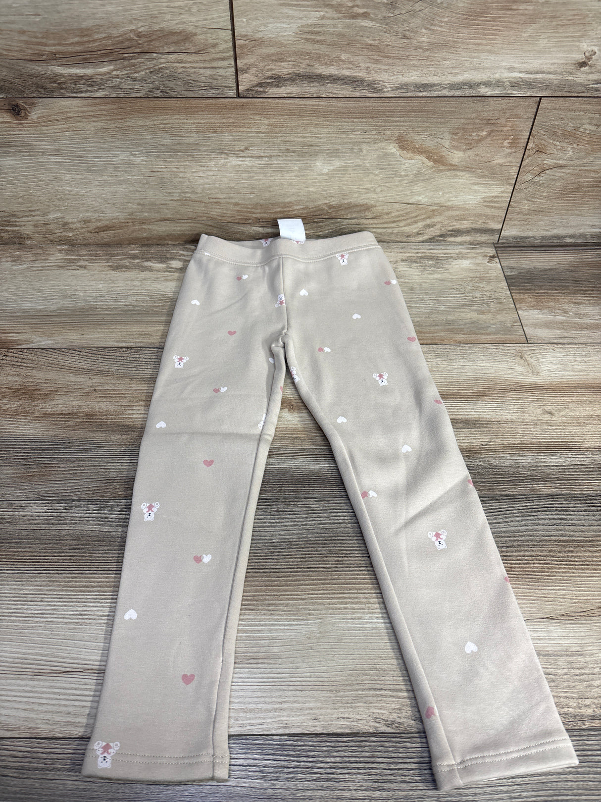 NEW Baby Gap Bear Pull On Cozy Lined Pants Beige sz 5T
