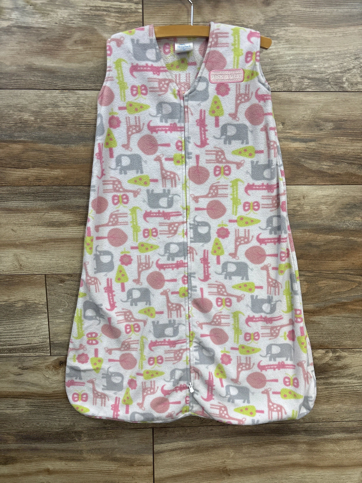 Halo Sleep Sack Animal Print Pink sz 12-18m