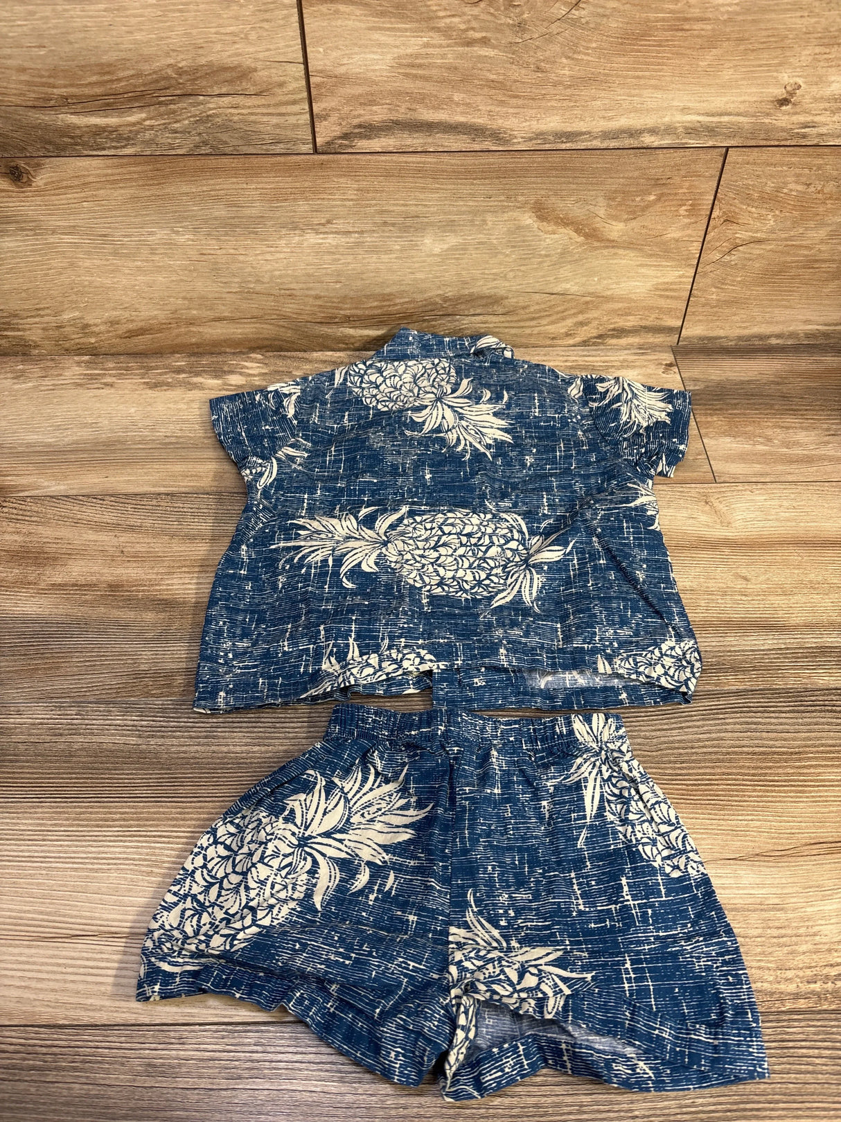 Palmwave Hawaii 2pc Tropical Cabana Set Blue sz 2T