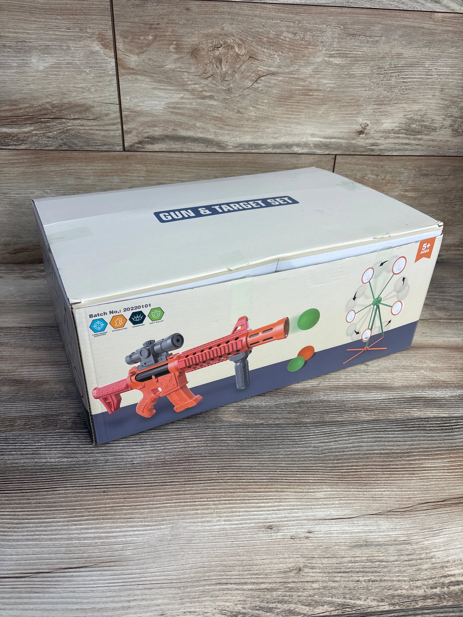 Gun & Target Set Ages 5+ - Me n Mommy To Be