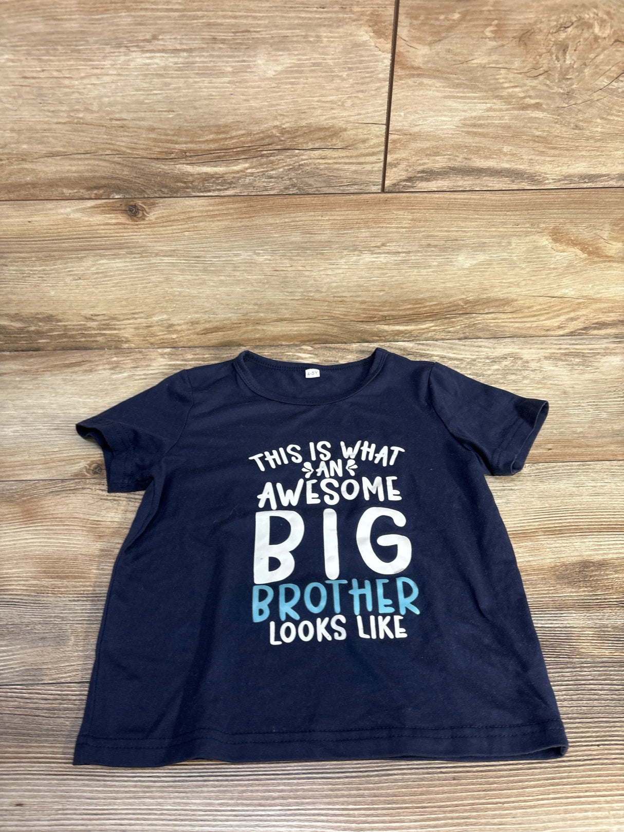 This Is What An Awesome Big Brother Looks Like Shirt Navy sz 4-5T