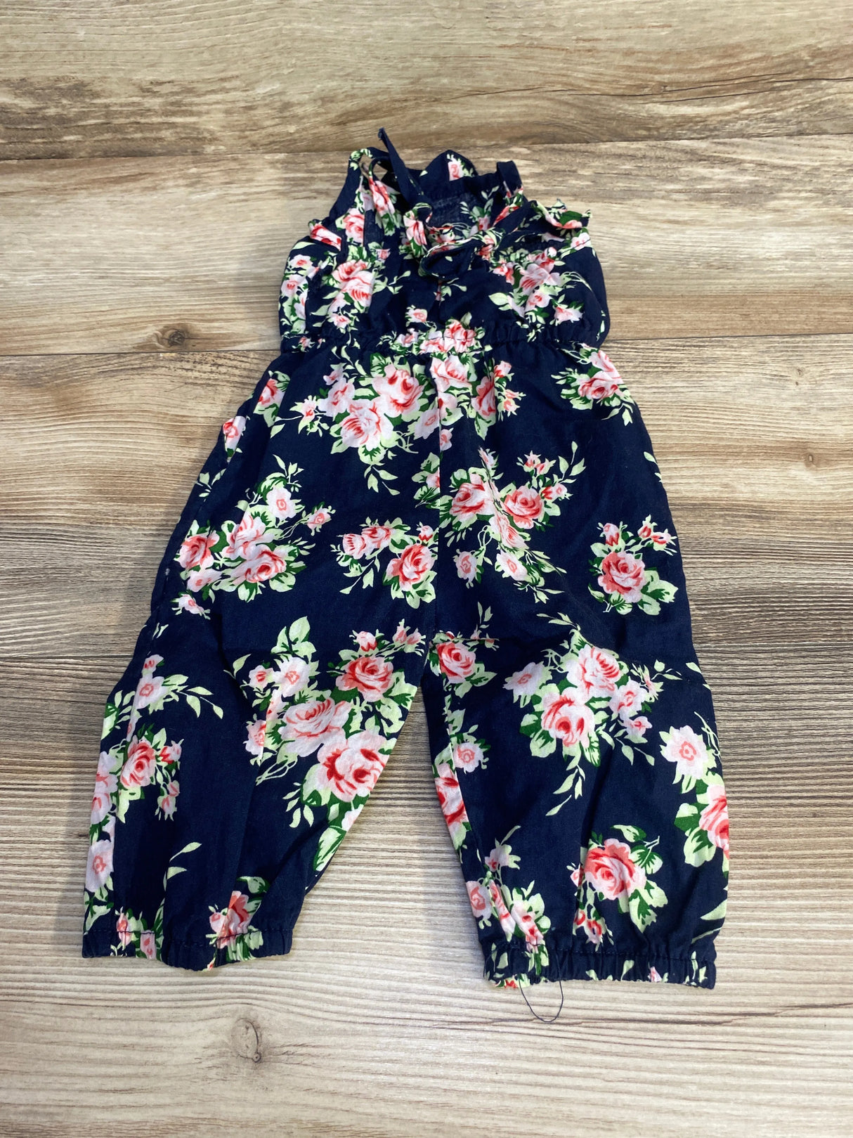 Bailey's Blossoms Floral Romper Navy sz 12-18m - Me n Mommy To Be