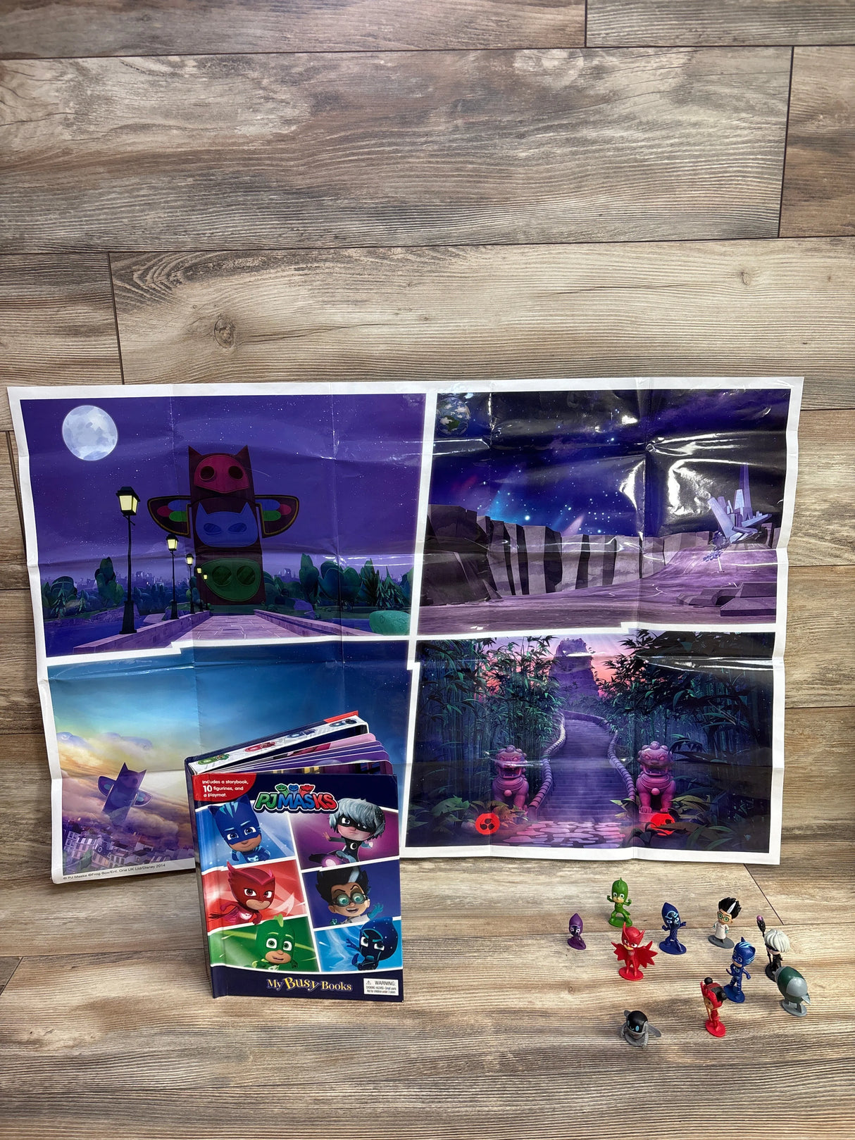 PJ Masks My Busy Books w/ Playmat & 10 Figures