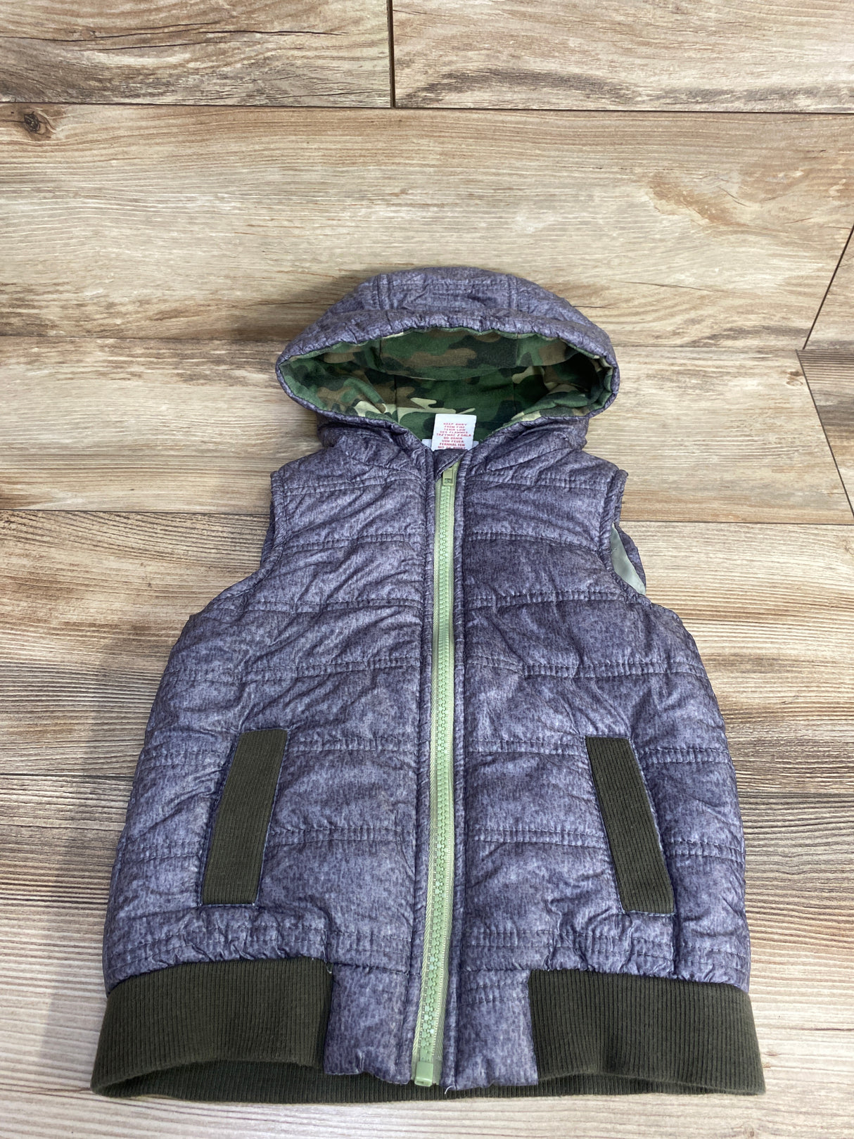 Tommy Bahama Full Zip Puffer Vest Grey sz 3T
