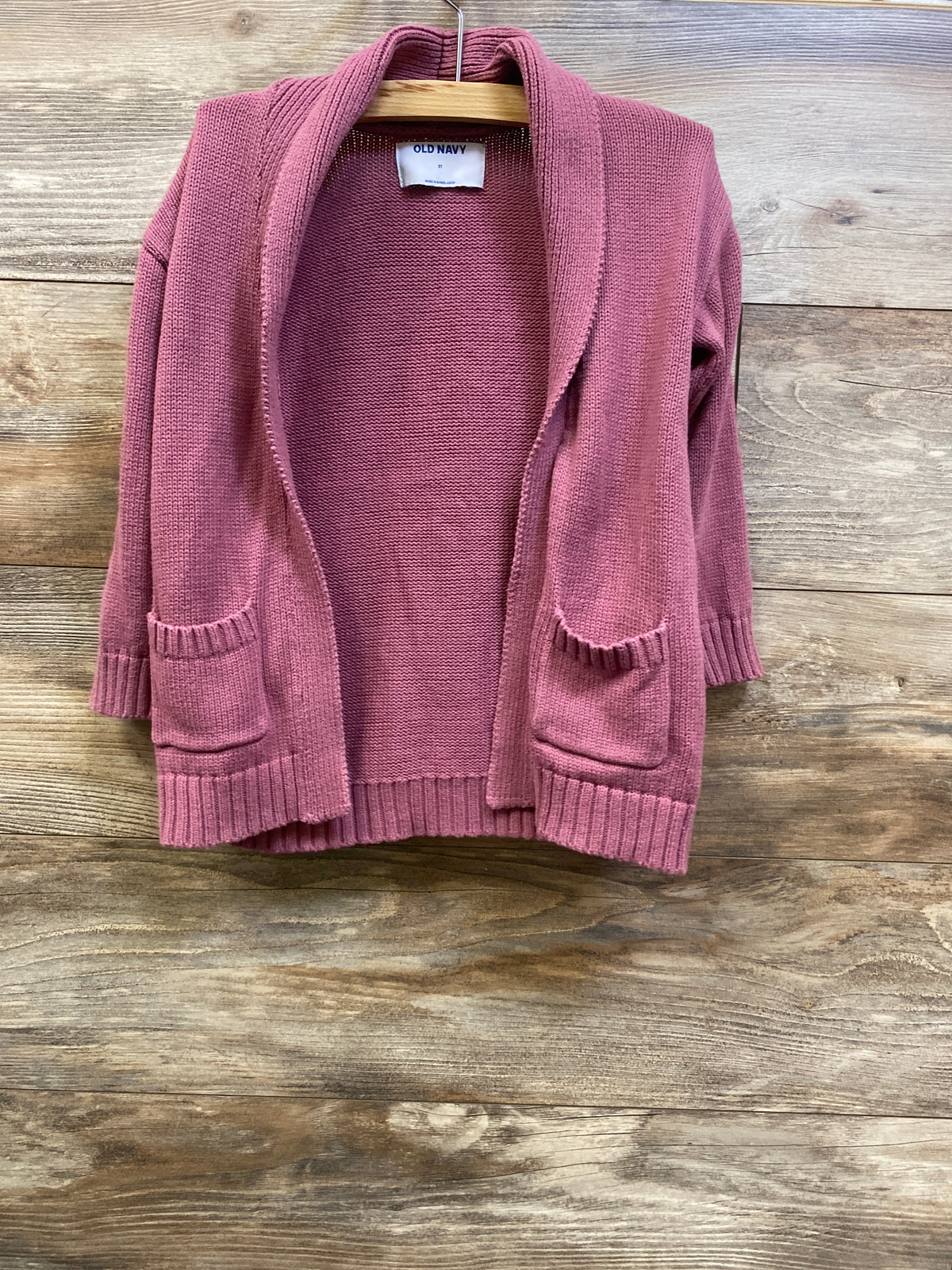 Old Navy Open-Front Cardigan Sweater Pink sz 3T
