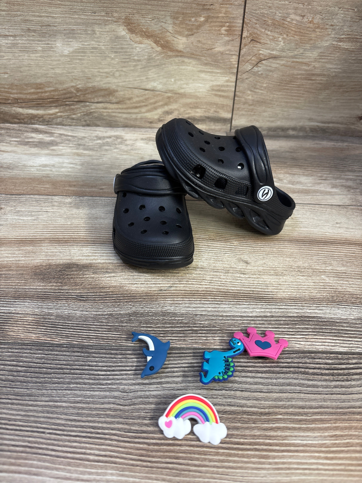 NEW Hobibear Clogs With Charms Black sz 5c