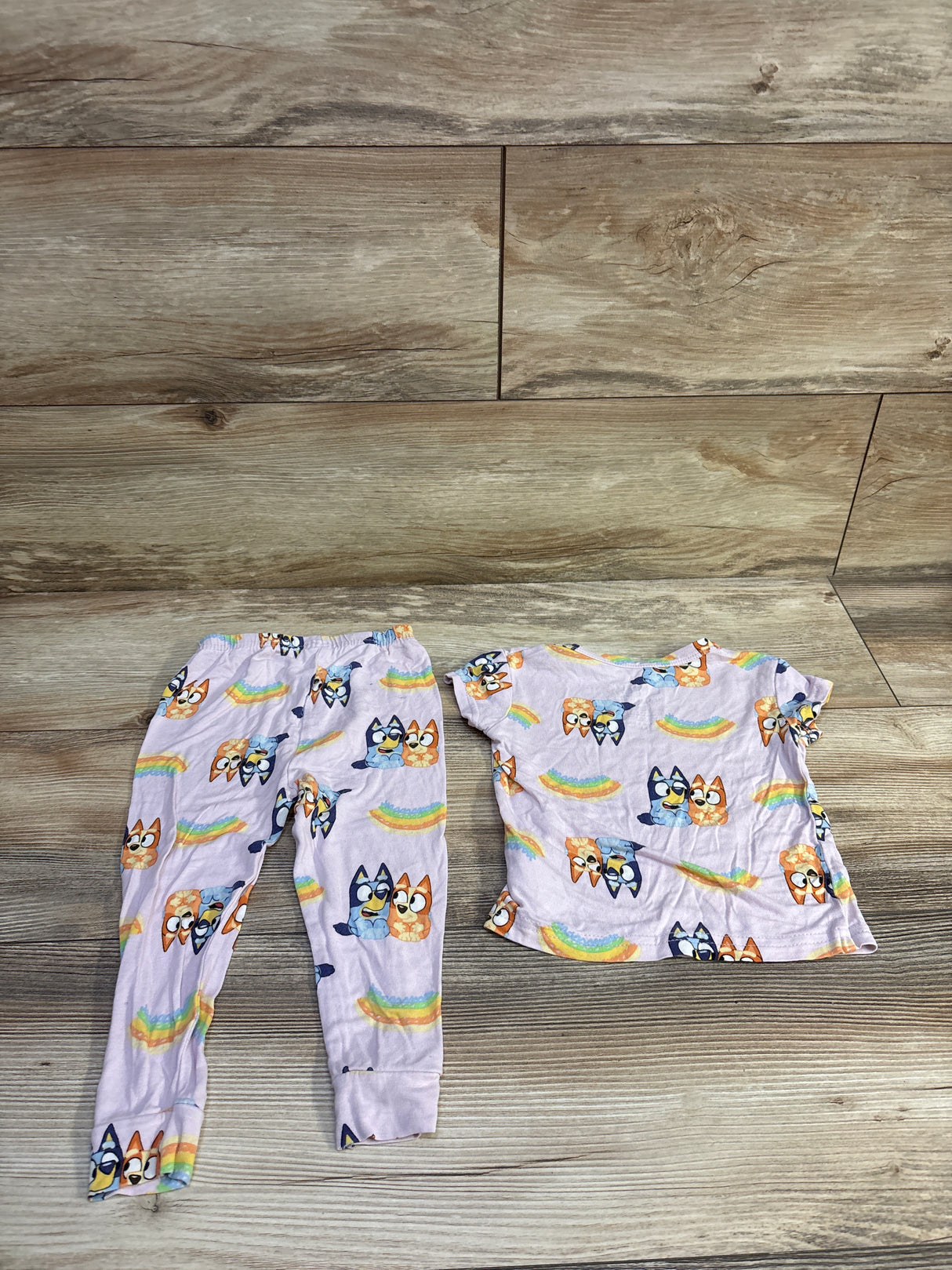 Bluey 2pc Viscose Pajama Set Pink sz 2T