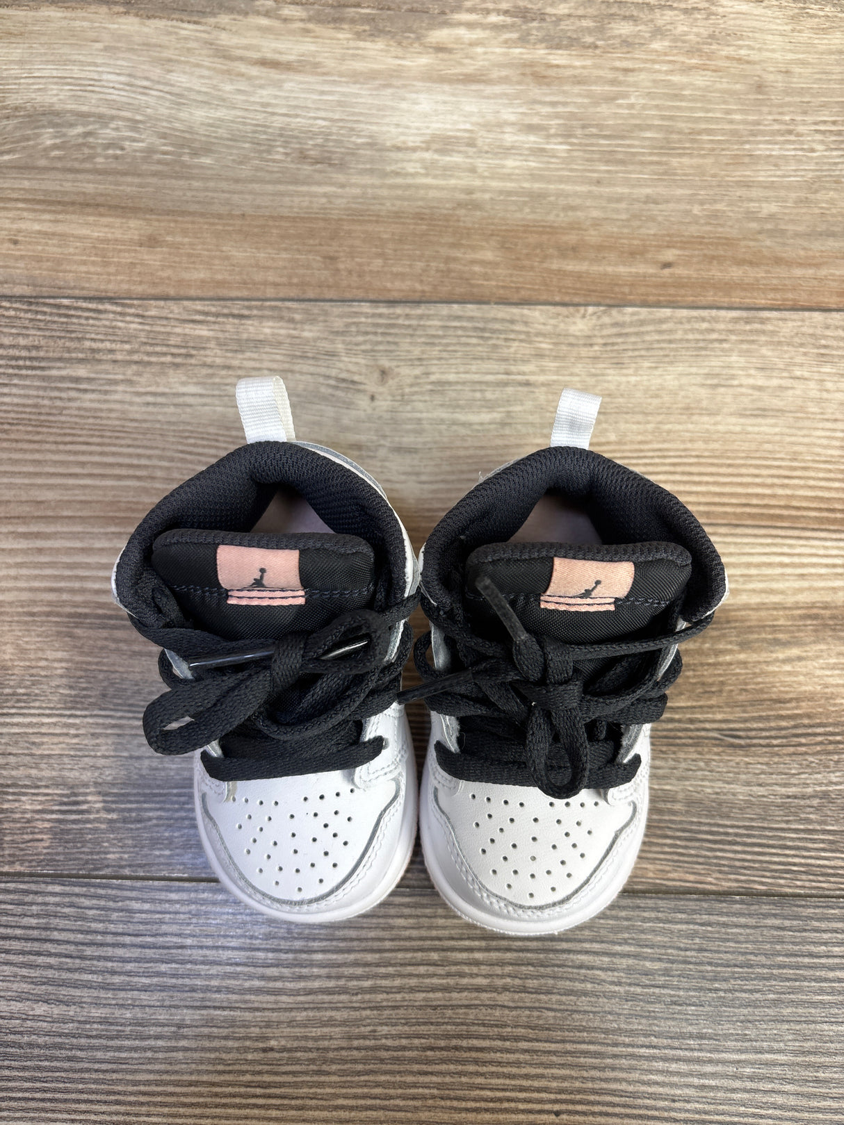 Air Jordan 1 Mid TD 'White Arctic Orange' Sneakers sz 4c