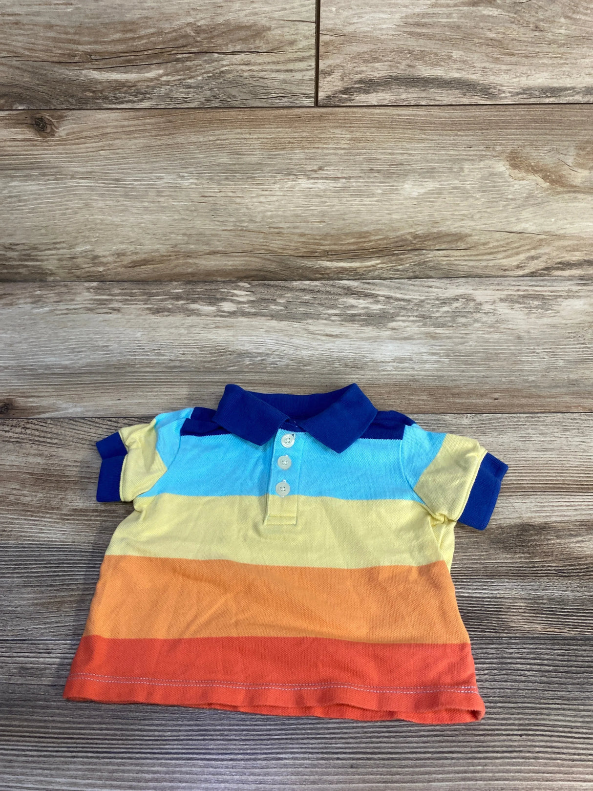 Old Navy Striped Polo Shirt Blue sz 0-3m