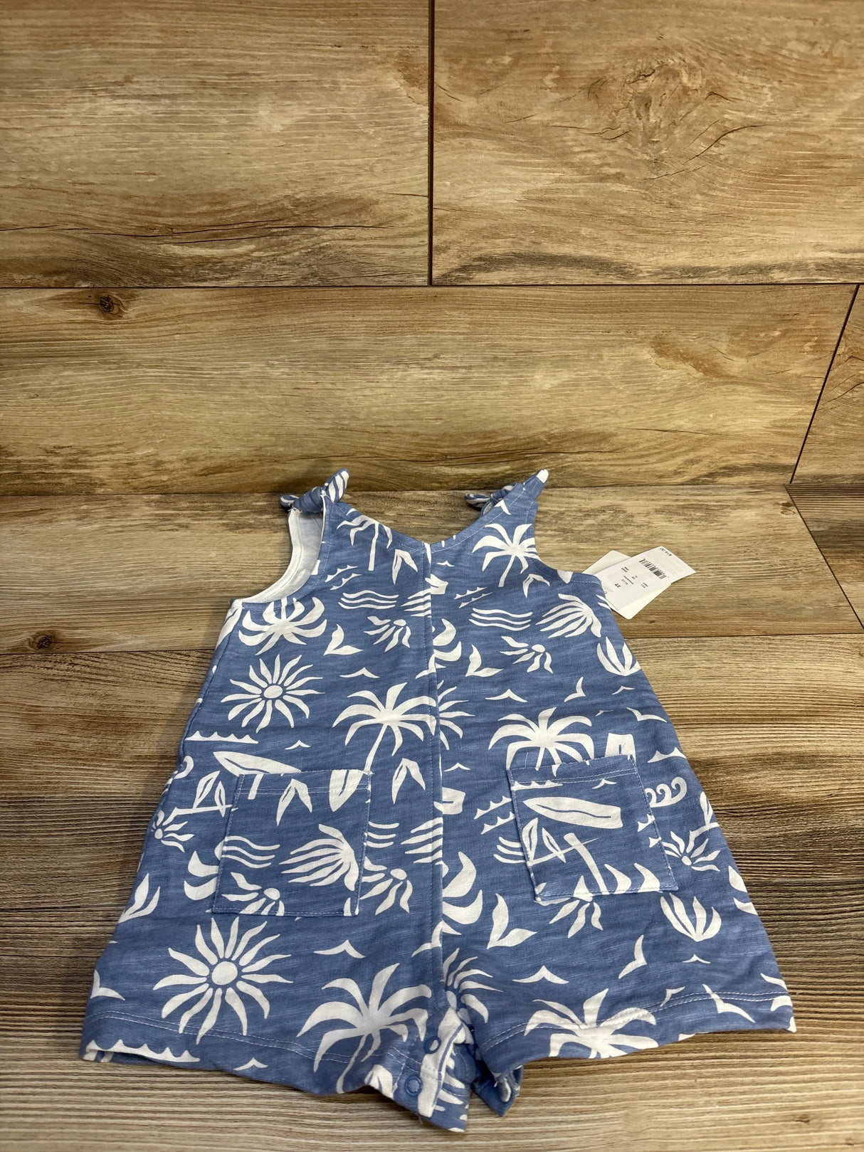 NEW Grayson Mini Palm Jumpsuit In Blue sz 2T