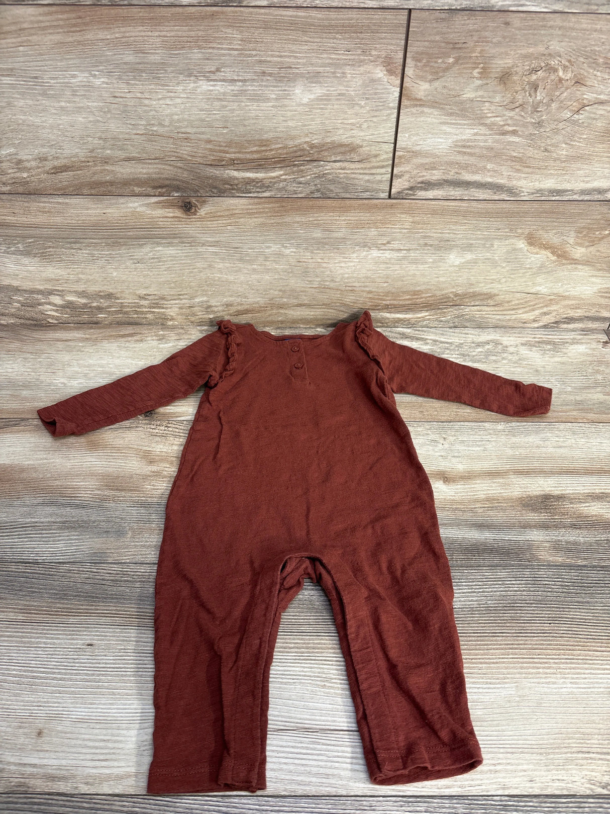 Old Navy Ruffled Coverall Rust sz 6-12m