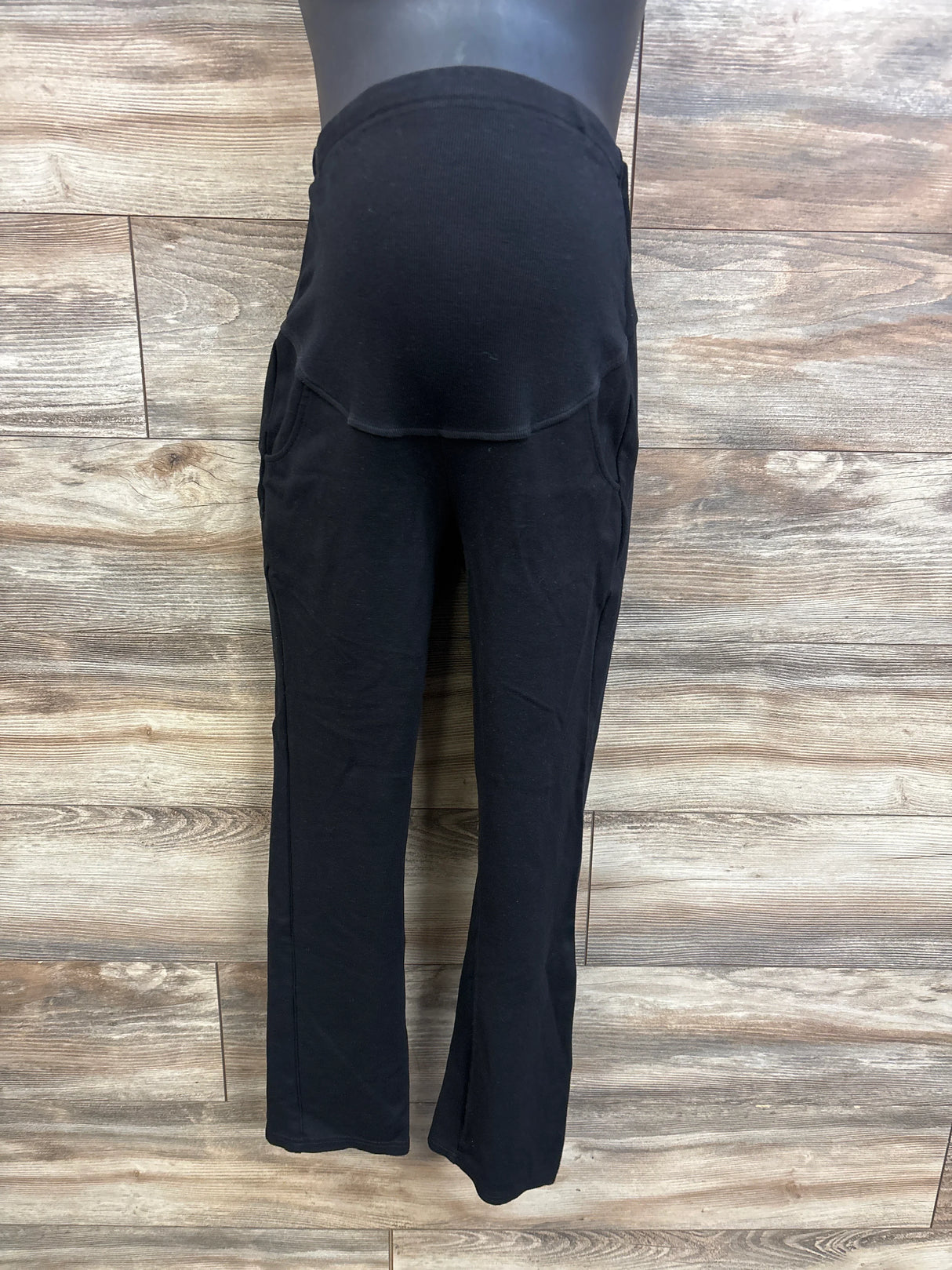 Maternity Ribbed Belly Leggings Black sz Large