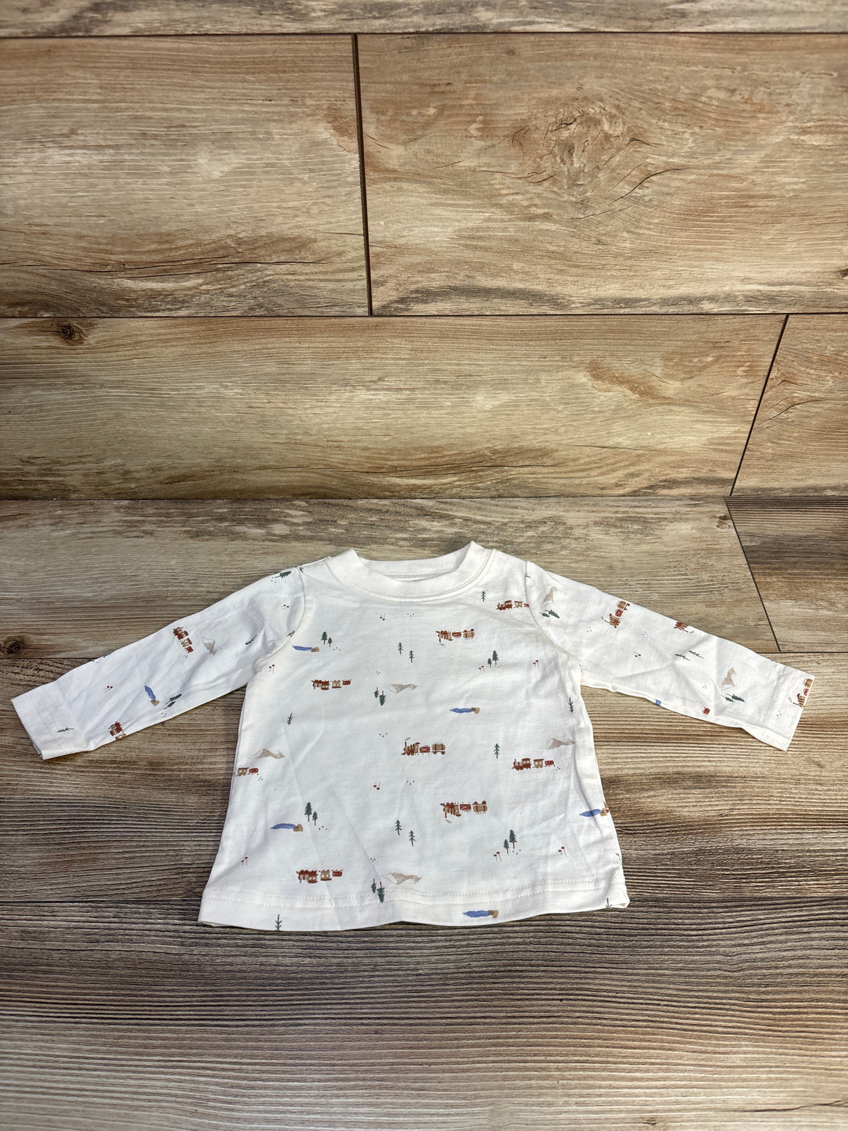 Just One You Long Sleeve Shirt White sz 6m