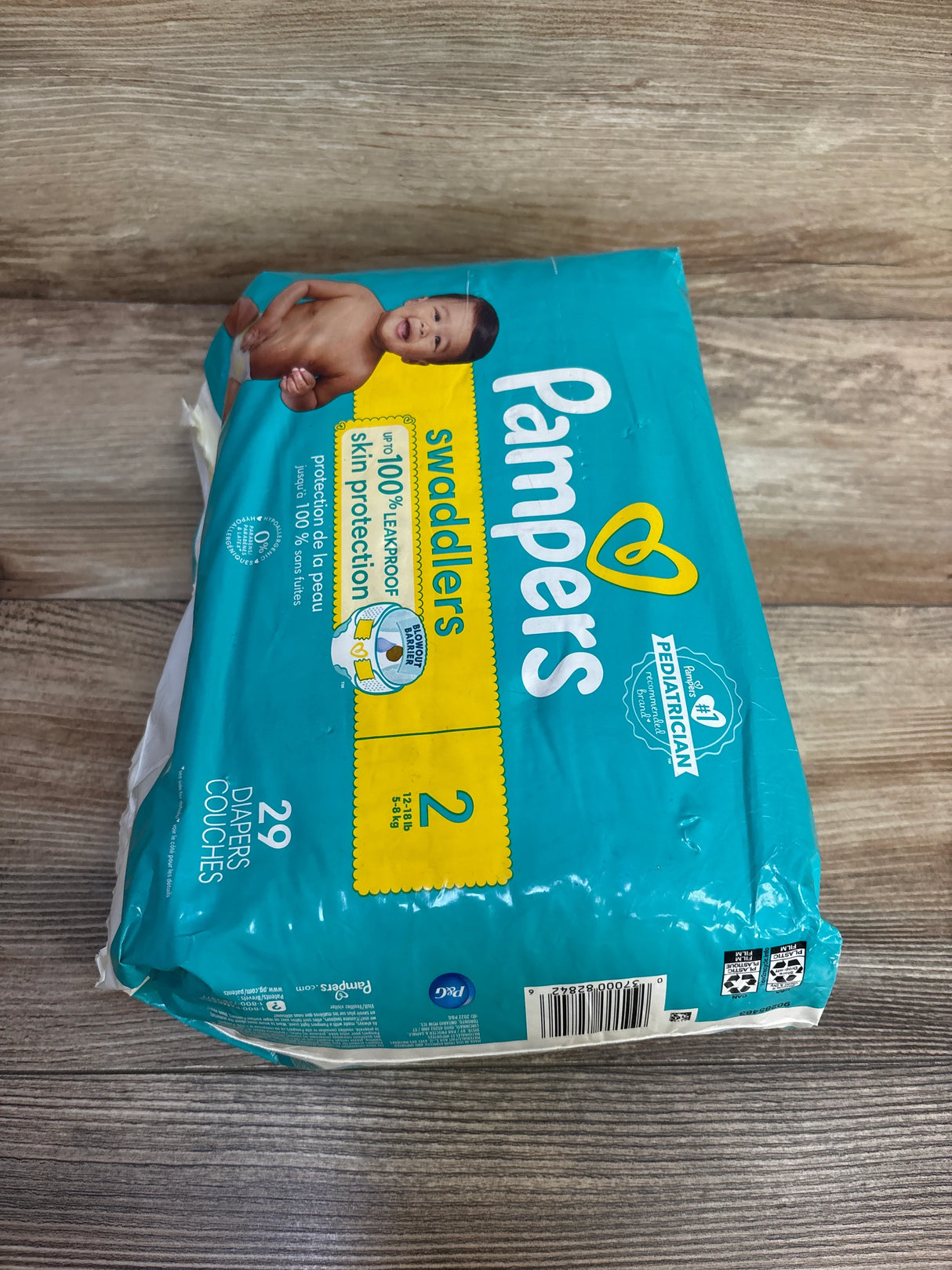 NEW Pampers Swaddlers Diapers, Size 2 29ct.