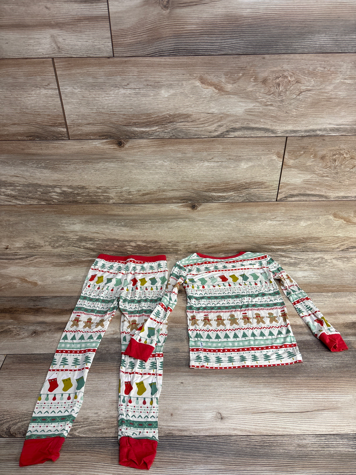 Little Sleepies Fair Isle 2pc Pajama Set White sz 3T