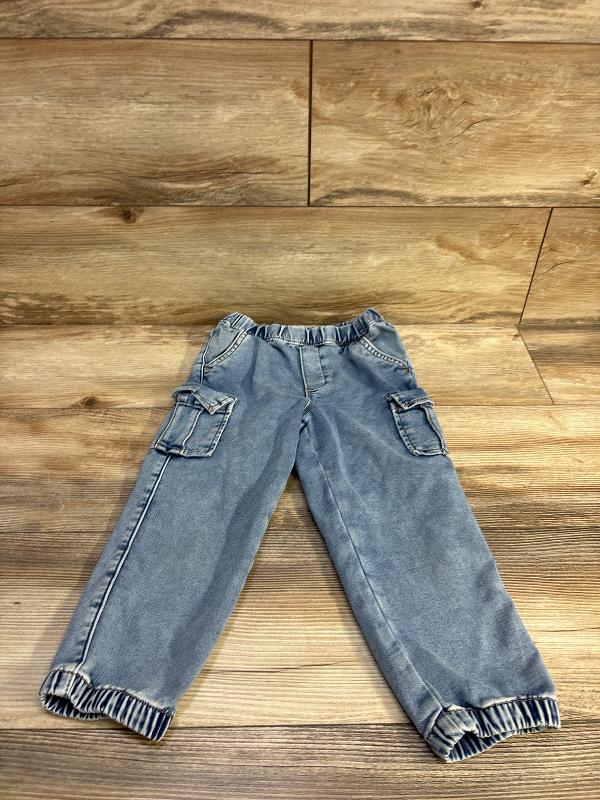 Baby Gap Pull On Cargo Jeans Blue sz 4T