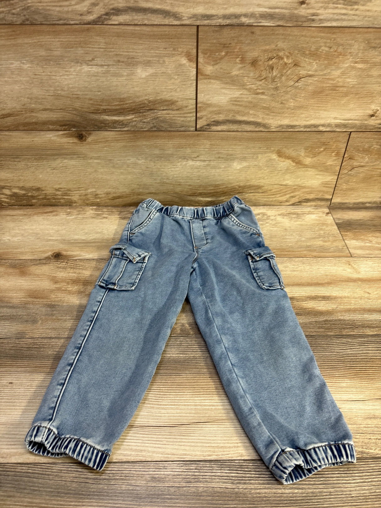 Baby Gap Pull On Cargo Jeans Blue sz 4T