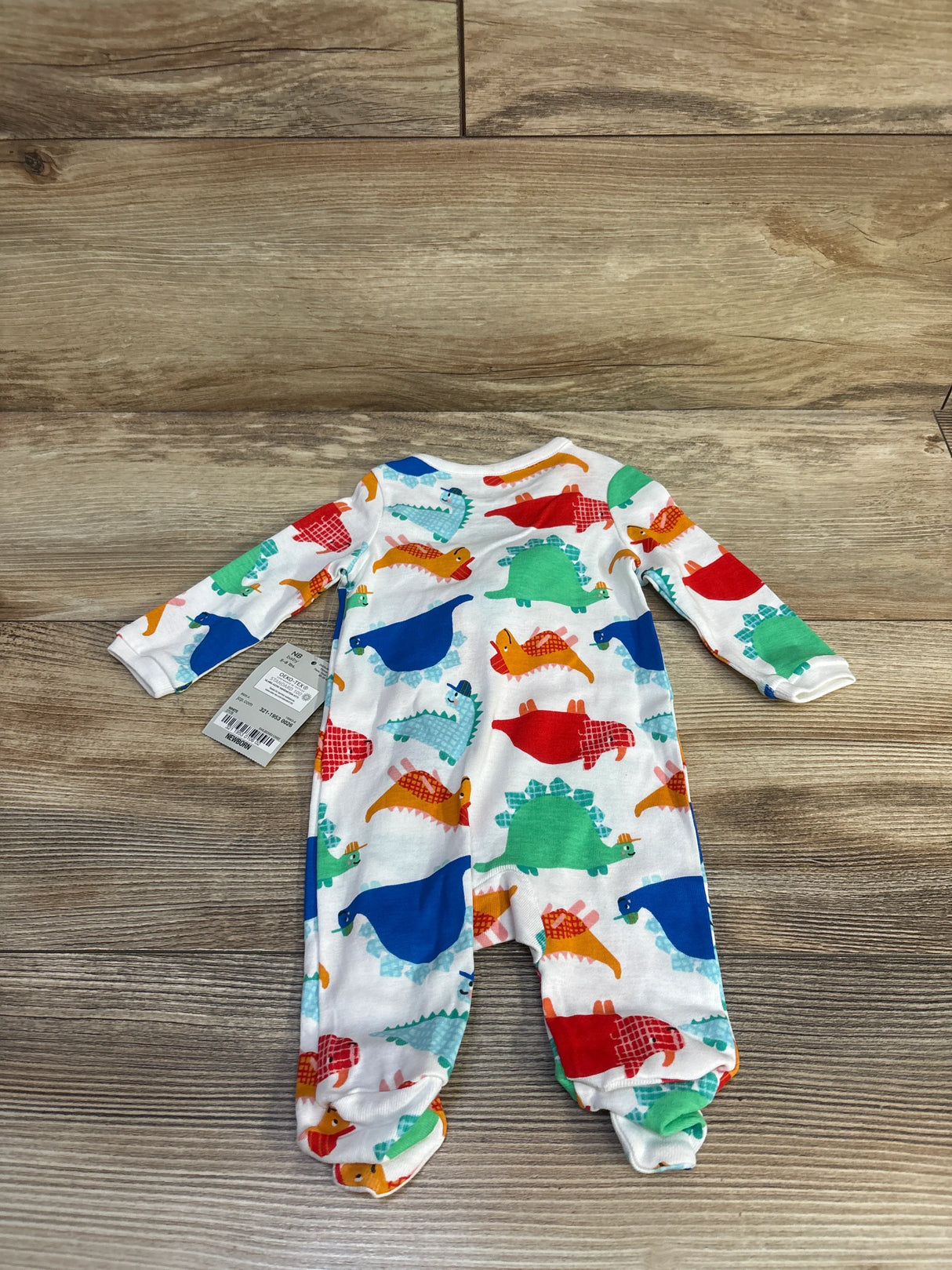 NEW Okie Dokie Dinosaur Sleeper White sz Newborn