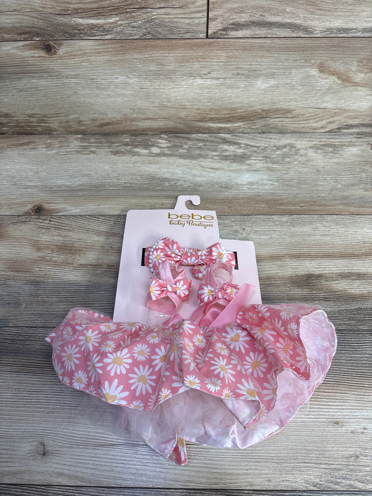 NEW Bebe Baby Boutique 3pc Photoshoot Set Pink