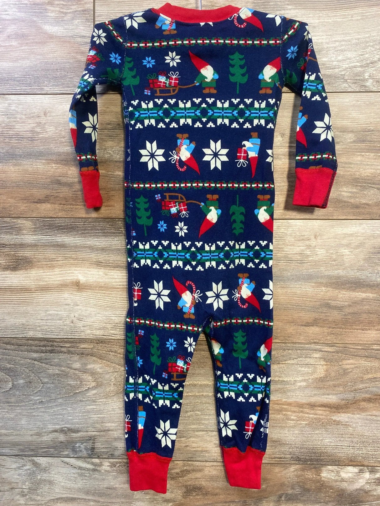 Hanna Andersson Gnome Sweet Gnome Sleeper Red sz 2T - Me n Mommy To Be