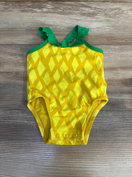 Old Navy 1pc Pineapple Swimsuit Yellow sz 3-6m - Me n Mommy To Be