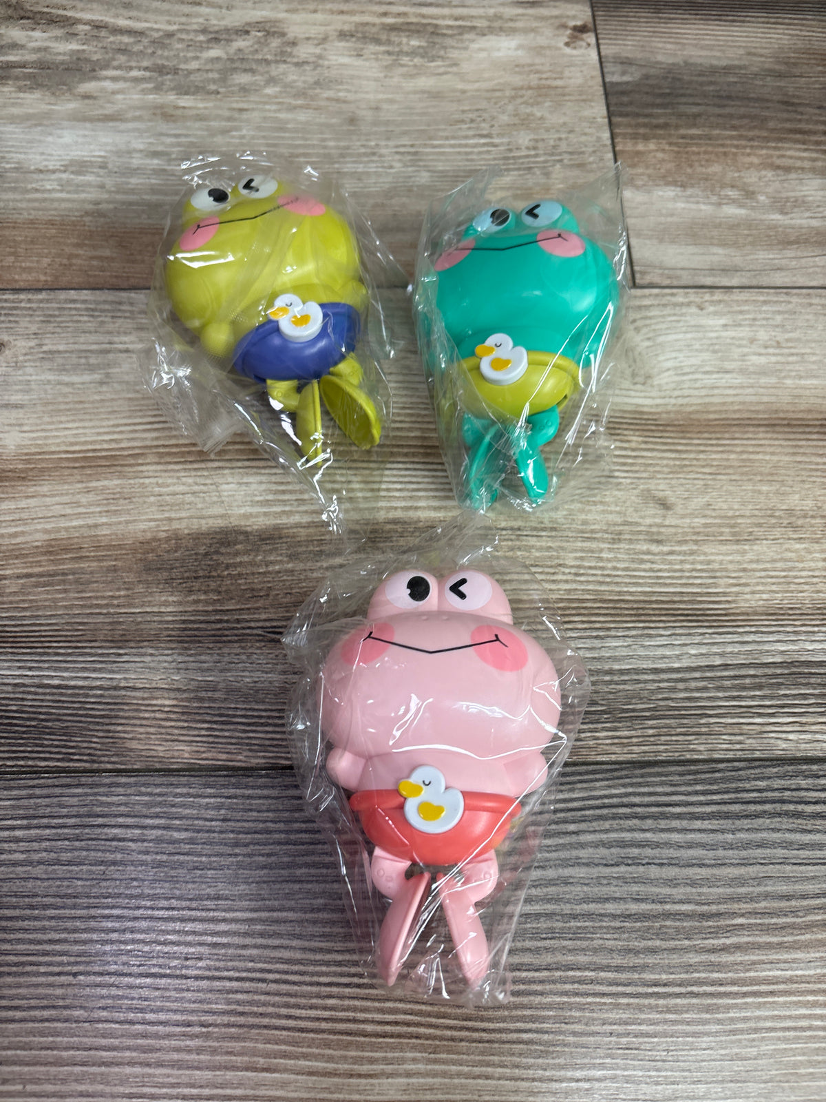NEW JoFAN 3pk Frog Wind-Up Bath Toys