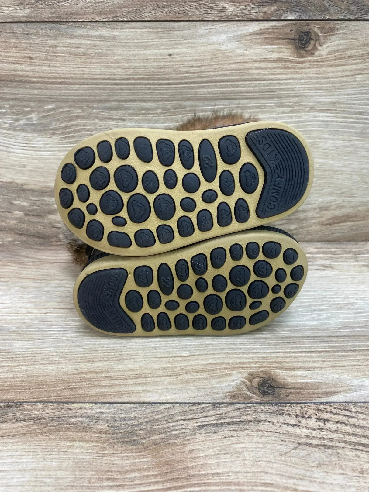 Comfy Kids Toddler Winter Boots With Faux Fur Black Sz 6c - Me n Mommy To Be