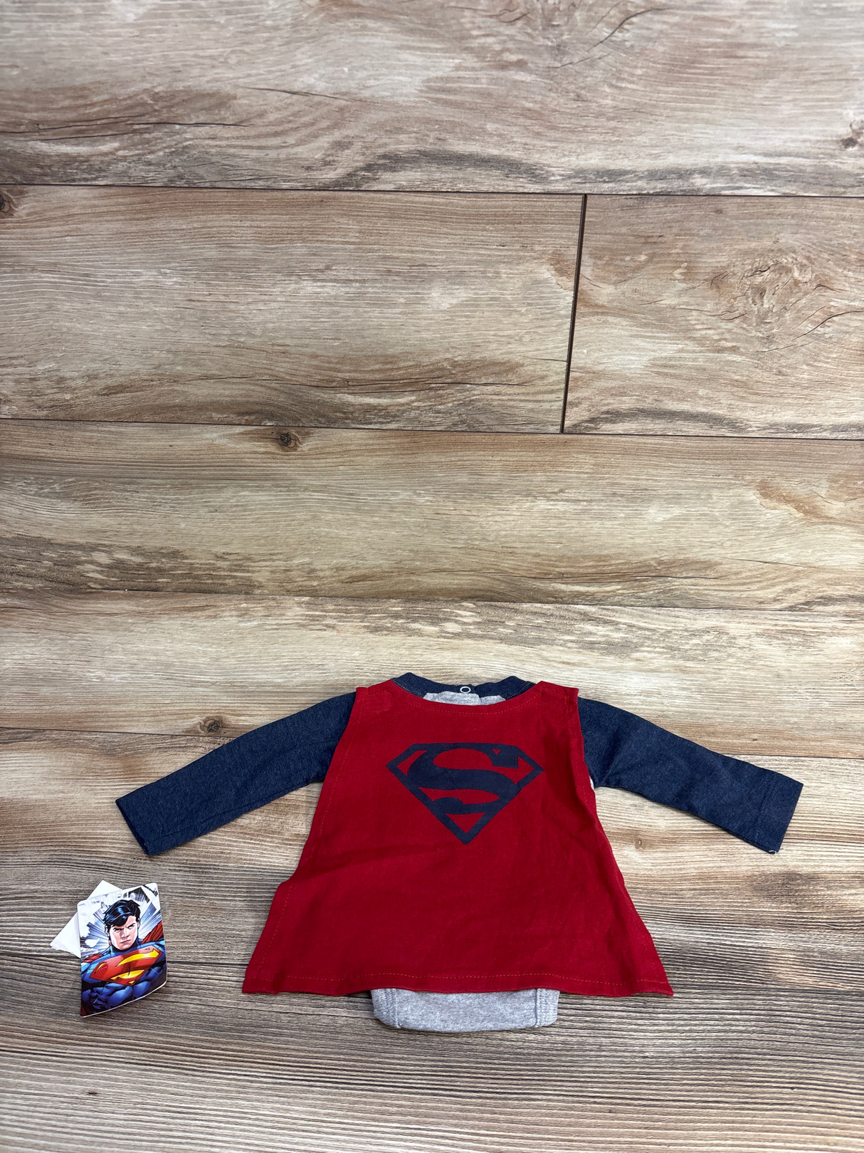 NEW Superman Bodysuit & Shirt 2pc Set Navy sz Newborn