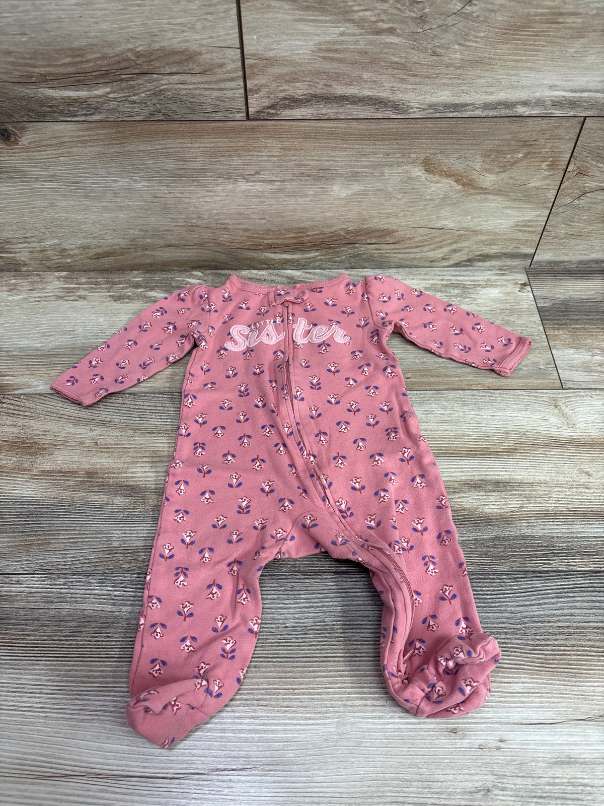 Carter's Little Sister Sleeper Pink sz 6m