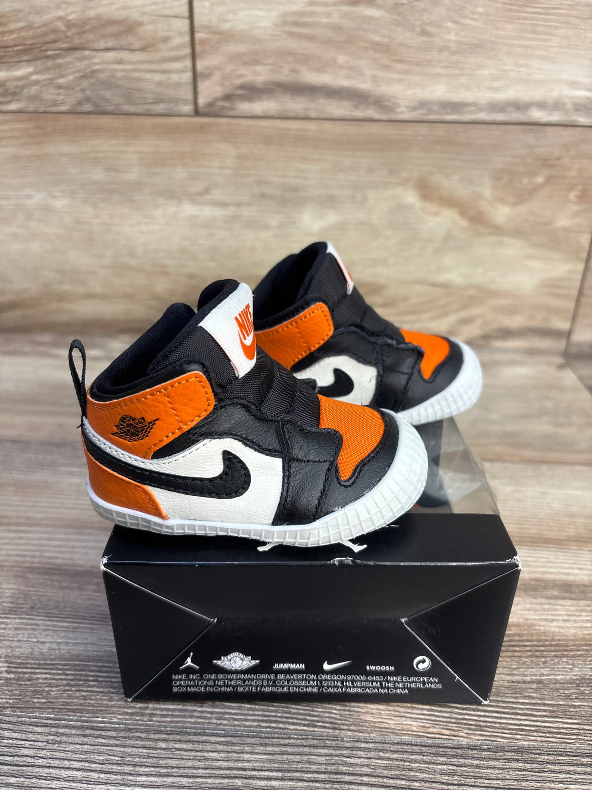 Air Jordan 1 Crib Bootie 'Shattered Backboard' Sneakers sz 3c