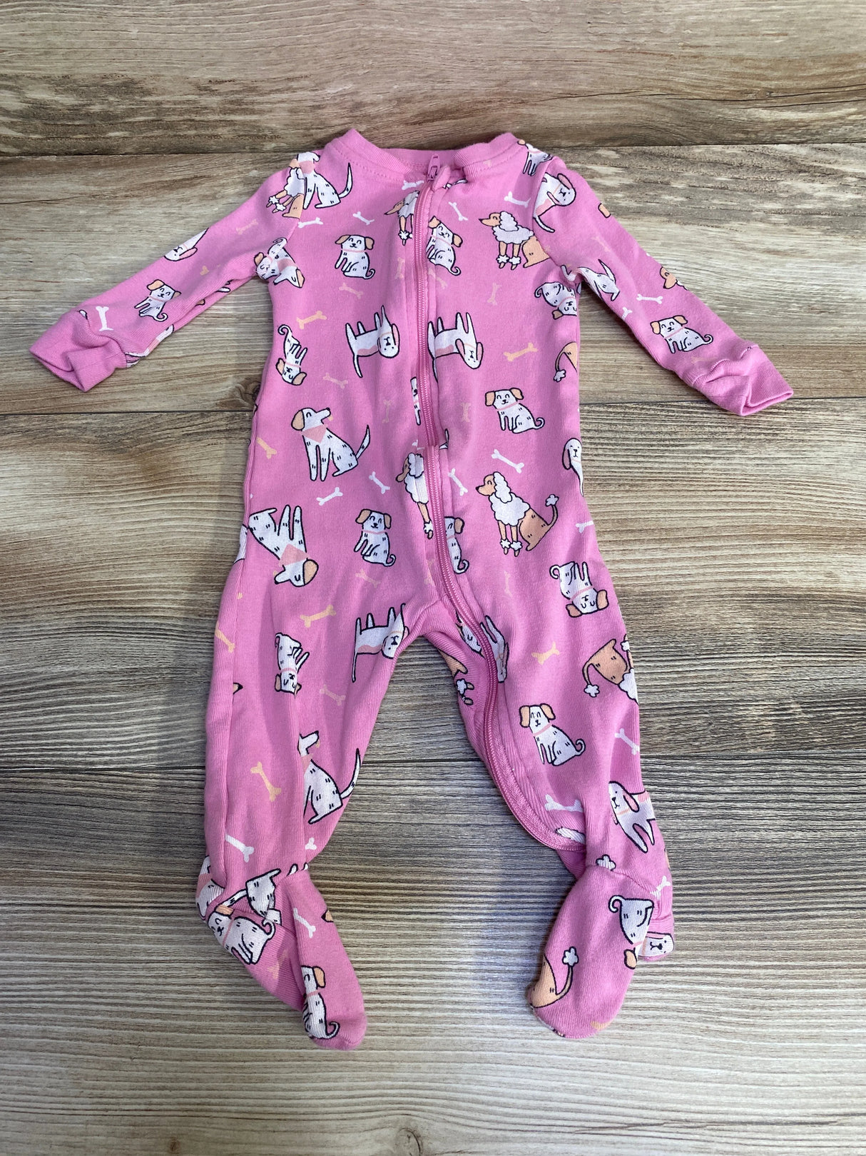DIP Dog Print Sleeper Pink sz 3-6m - Me n Mommy To Be