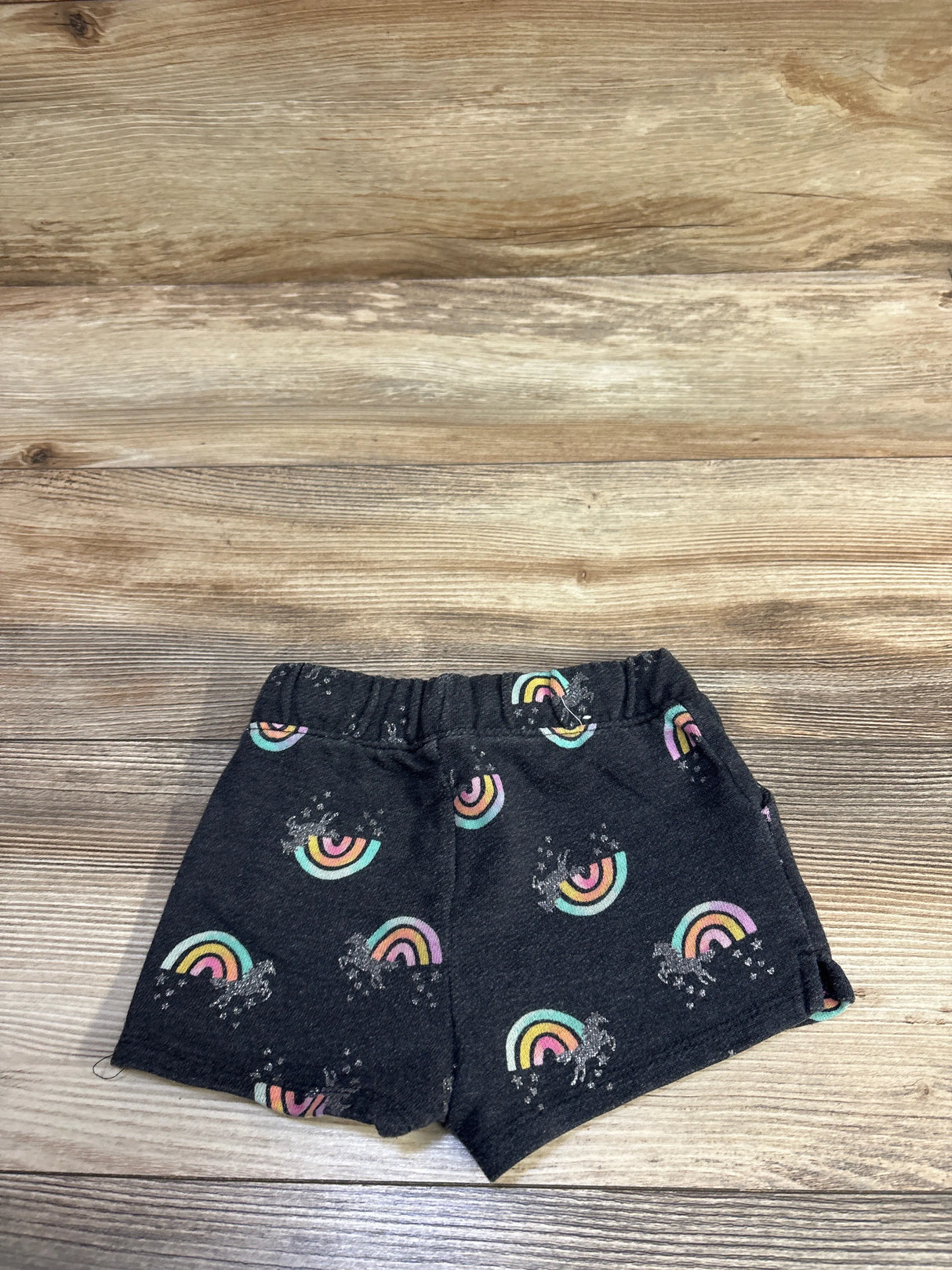 Jumping Beans Knit Drawstring Shorts Grey sz 18m